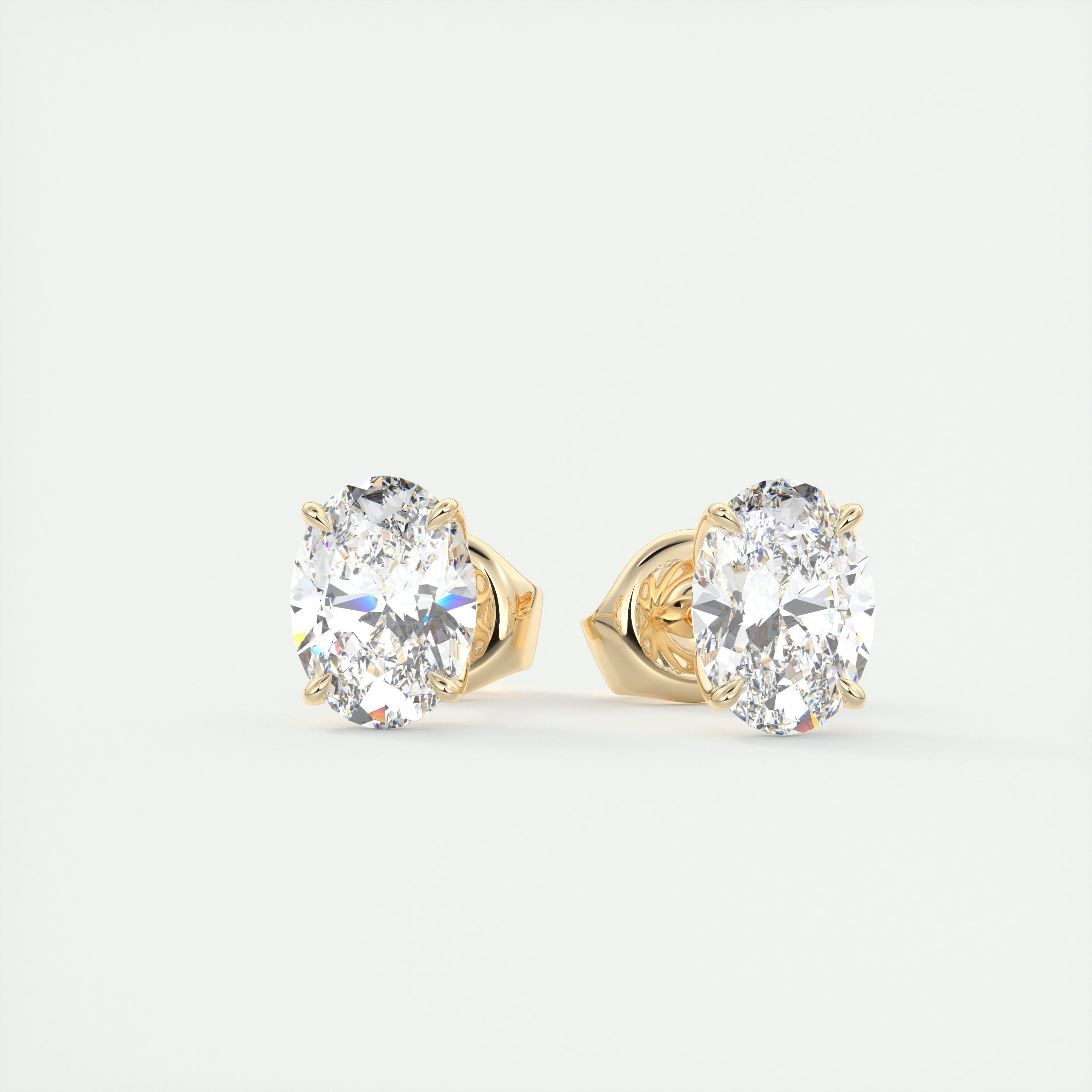 2 ct Oval Diamond Studs