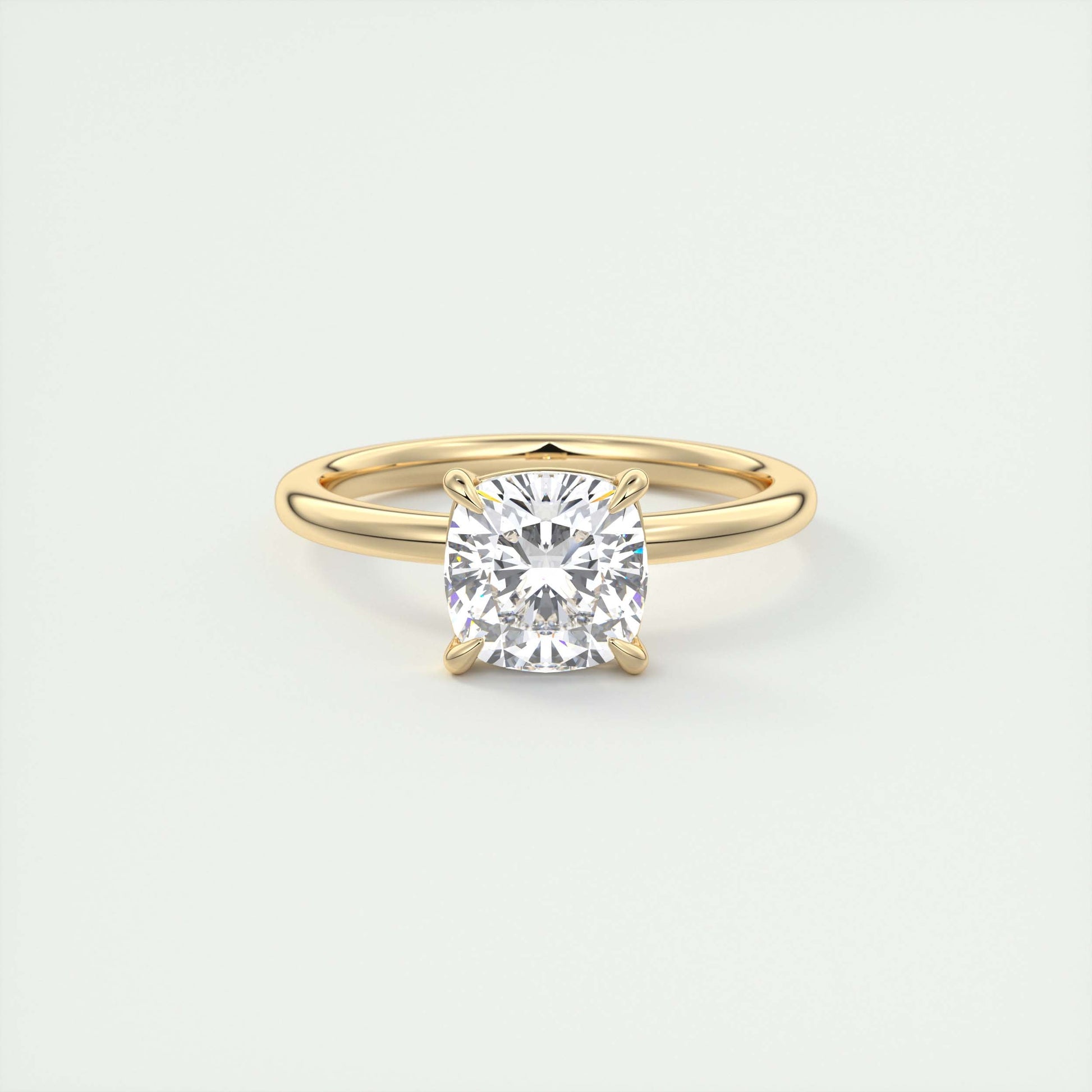 2 Carat Cushion Solitaire
