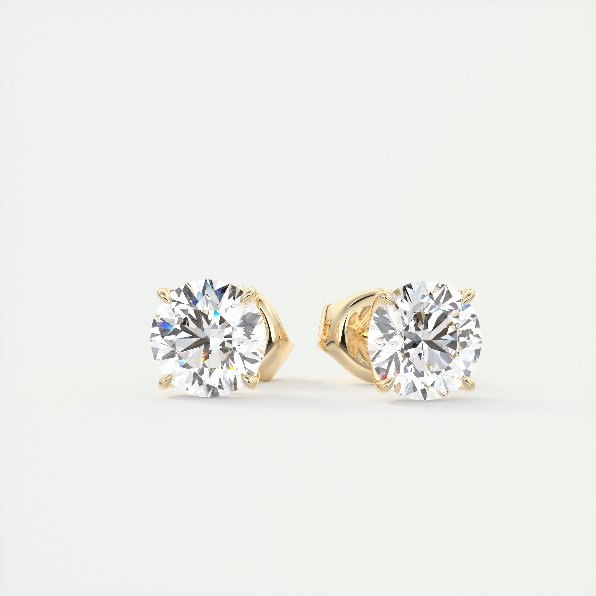 2 ct Round Diamond Studs