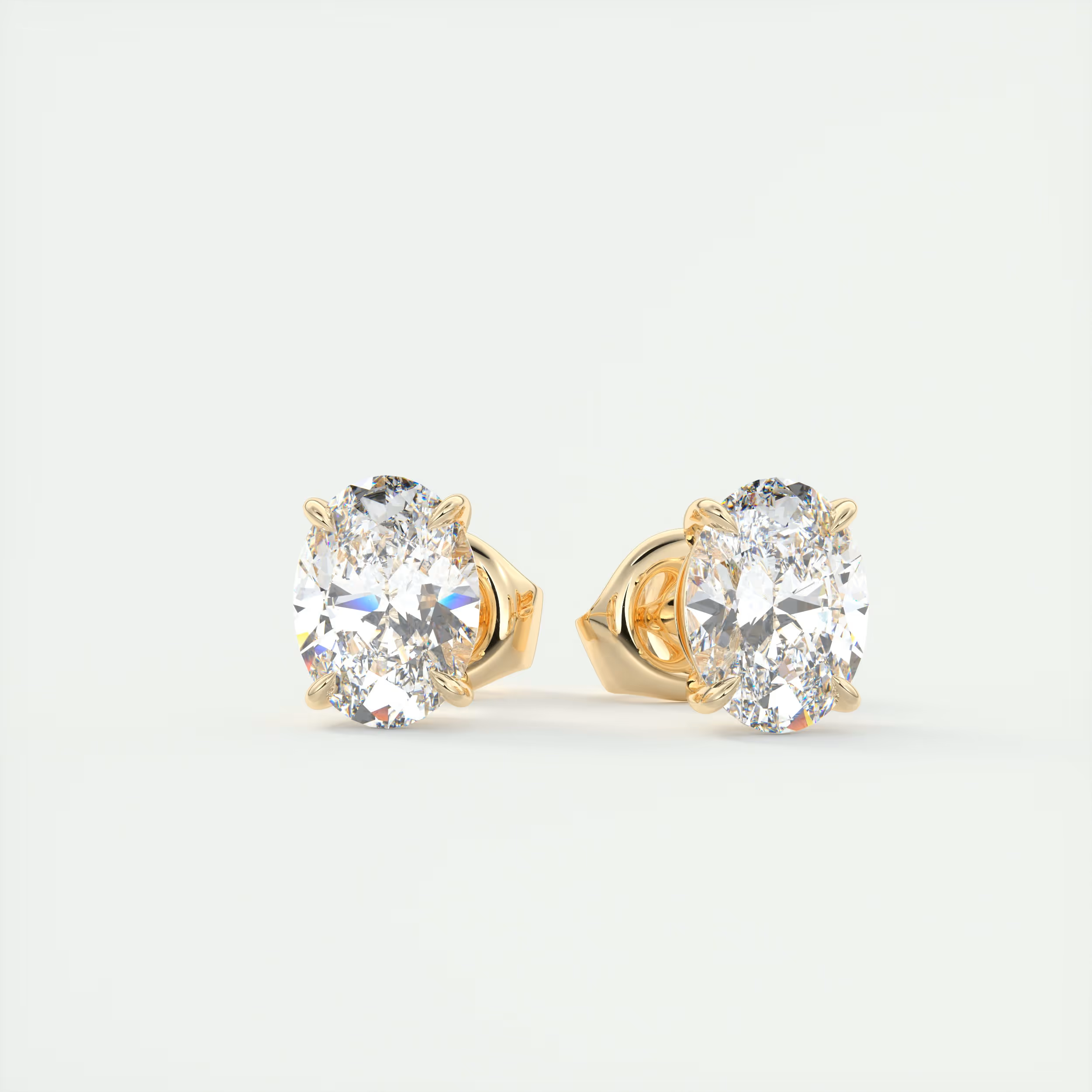 2 ct Oval Diamond Studs