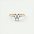 2 Carat Round Solitaire Cathedral Pavé Setting