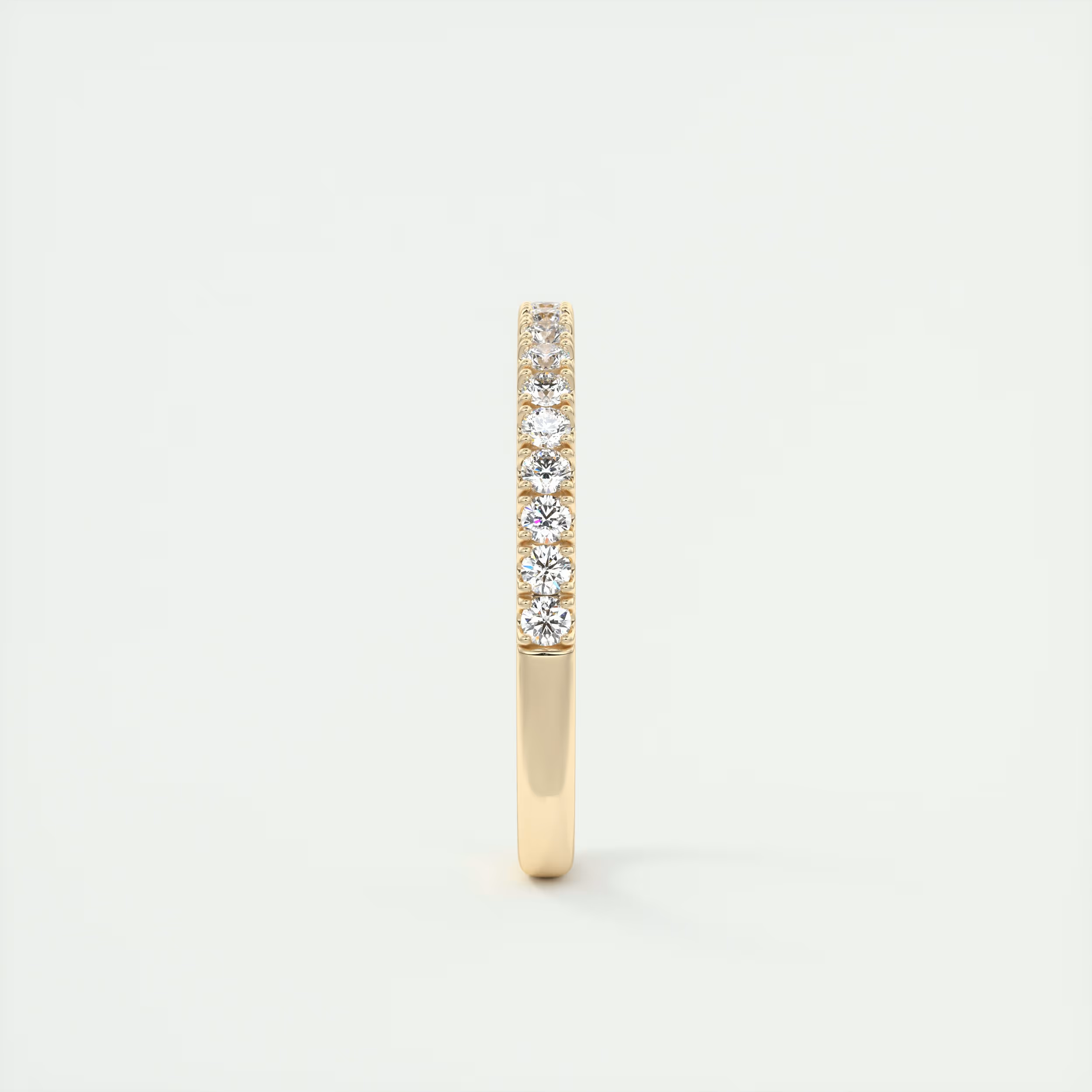 Classic French Half Eternity Band – 1.5mm Rounds (0.35 TCW)