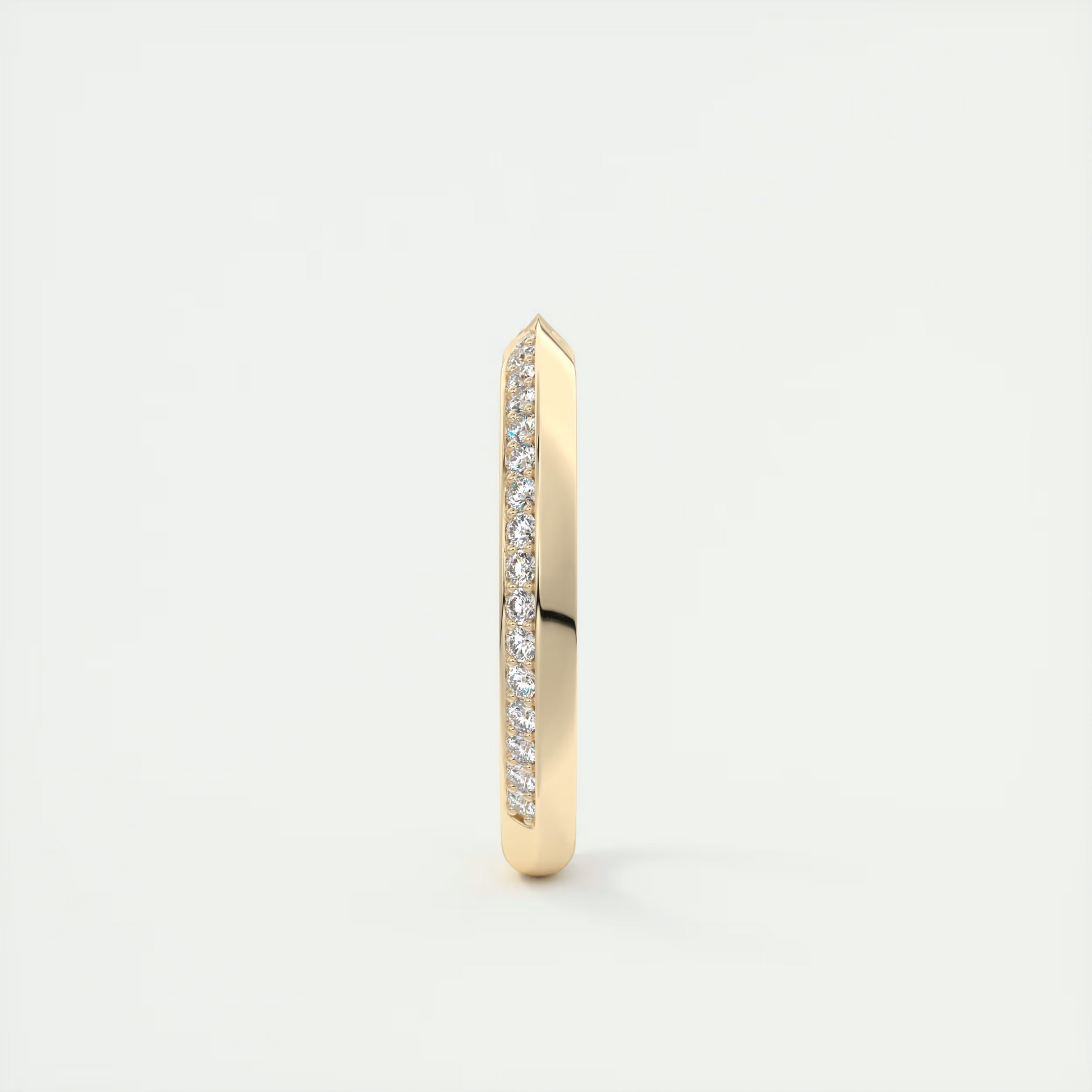 Pinched Pavé Knife Edge Wedding Band (1.50 TCW)