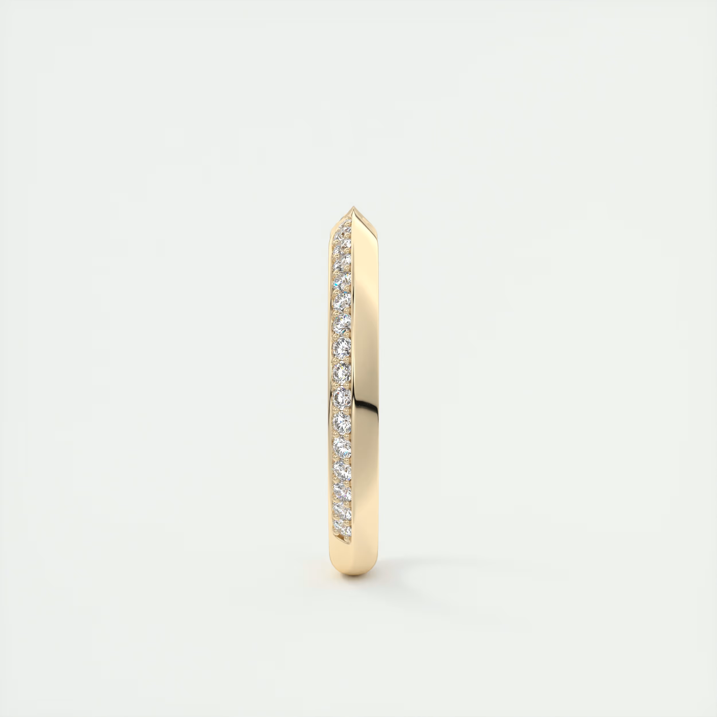 Pinched Pavé Knife Edge Wedding Band (1.50 TCW)