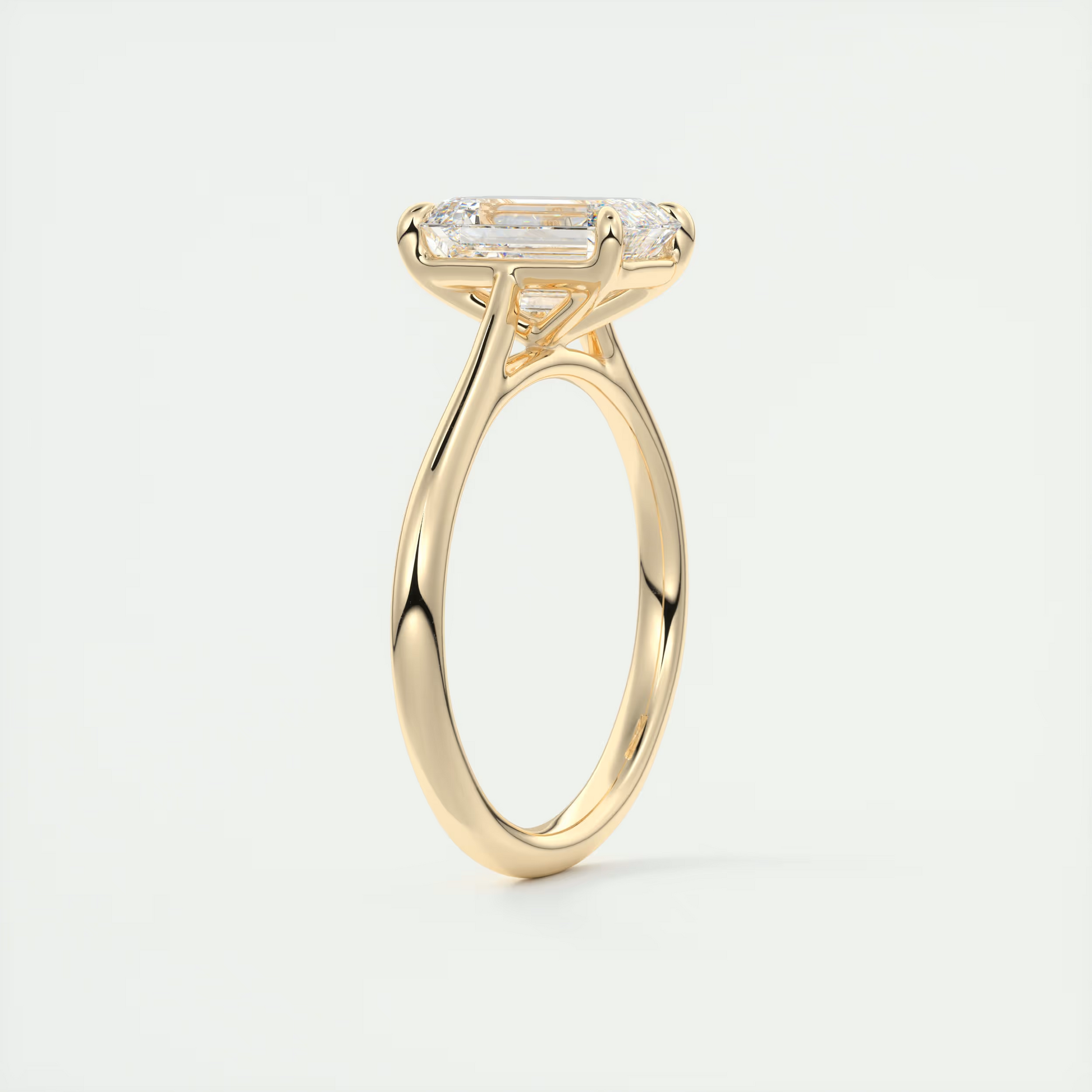 2 ct Emerald Flush Stacking 1.8mm Solitaire