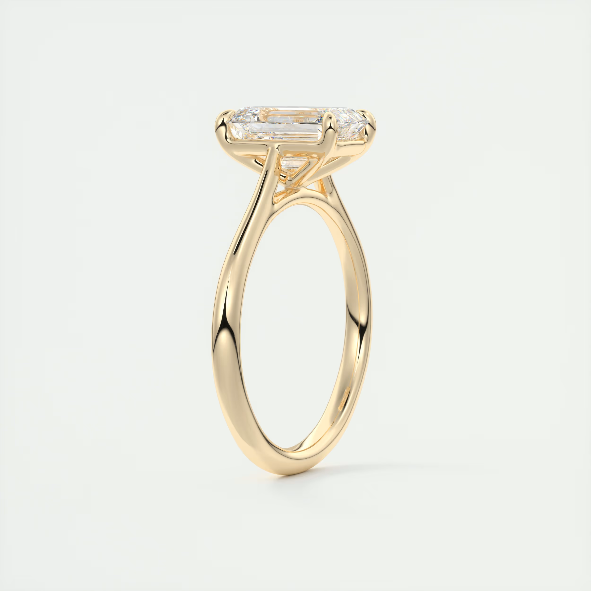 2 ct Emerald Flush Stacking 1.8mm Solitaire