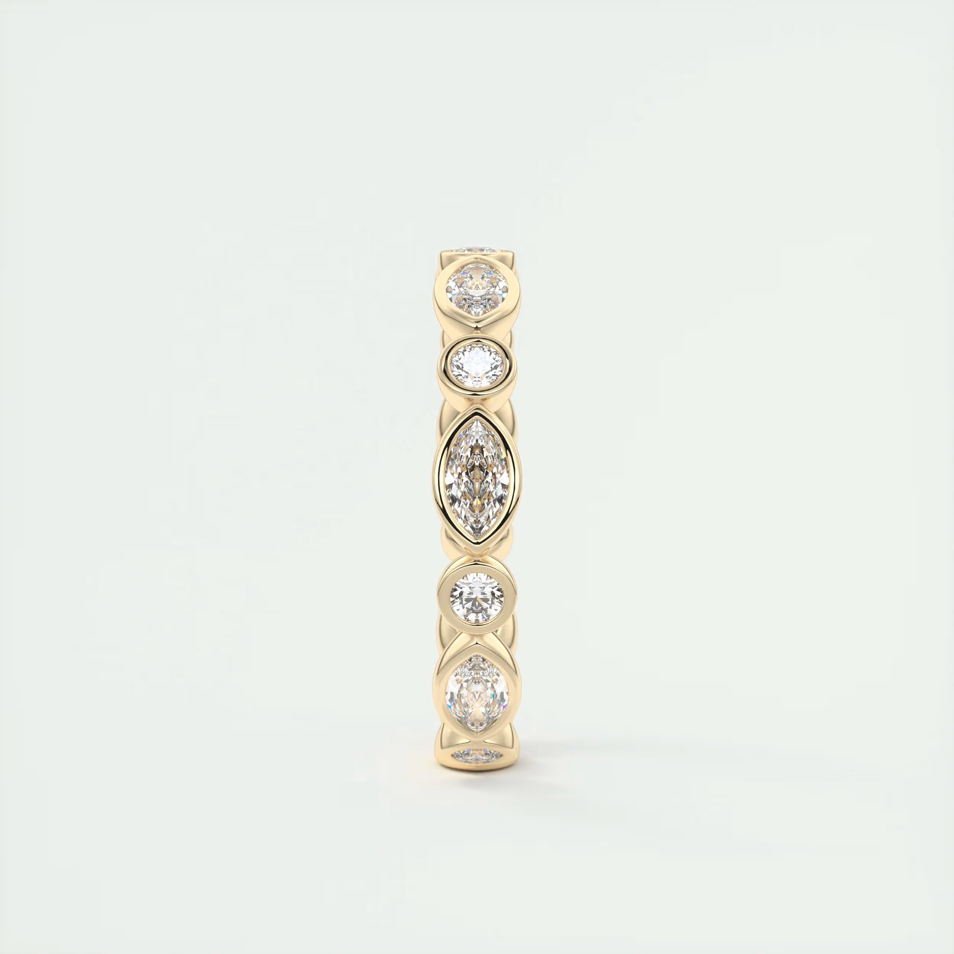 Marquise Bezel Eternity Band (0.75 TCW)