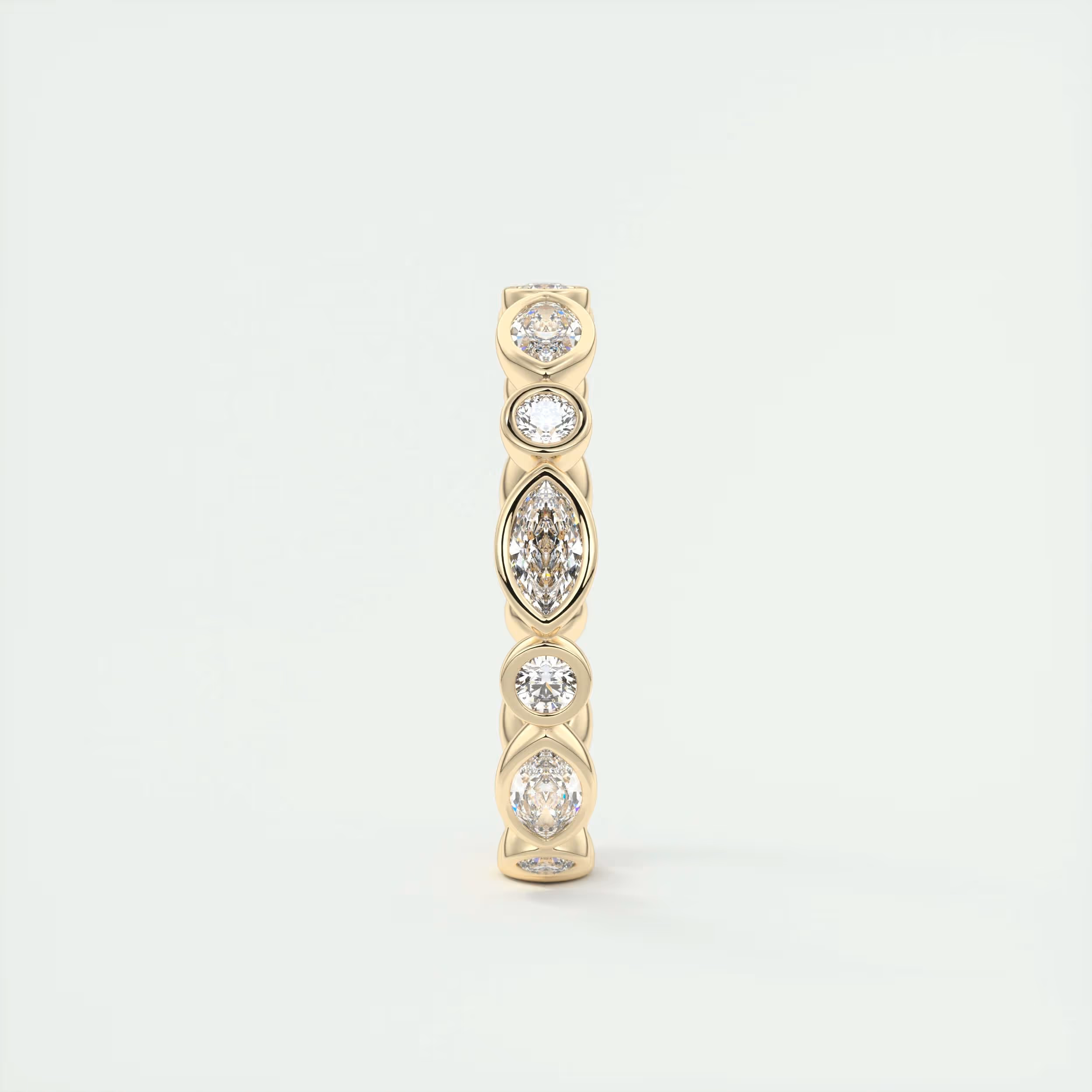 Marquise Bezel Eternity Band (0.75 TCW)