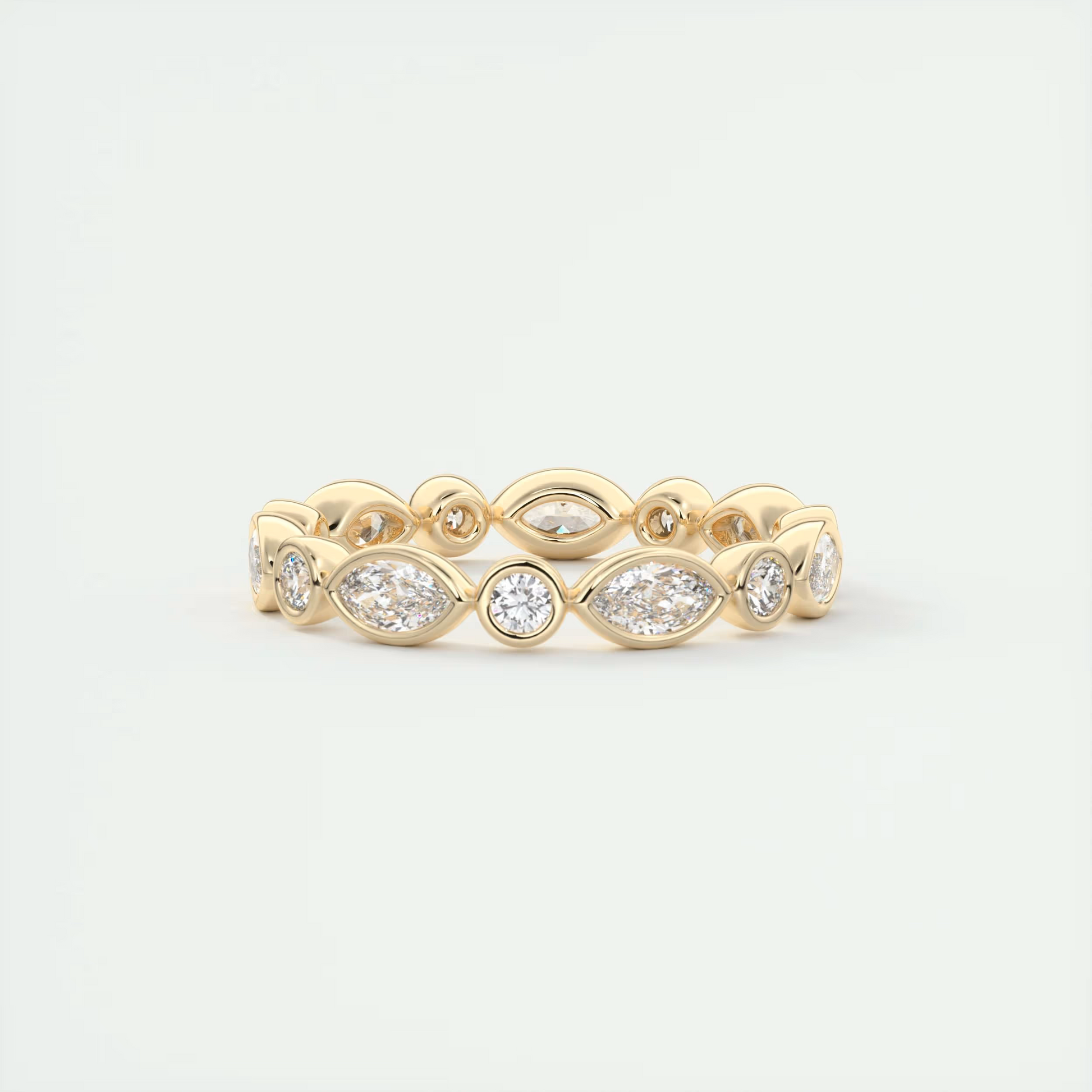 Marquise Bezel Eternity Band (0.75 TCW)