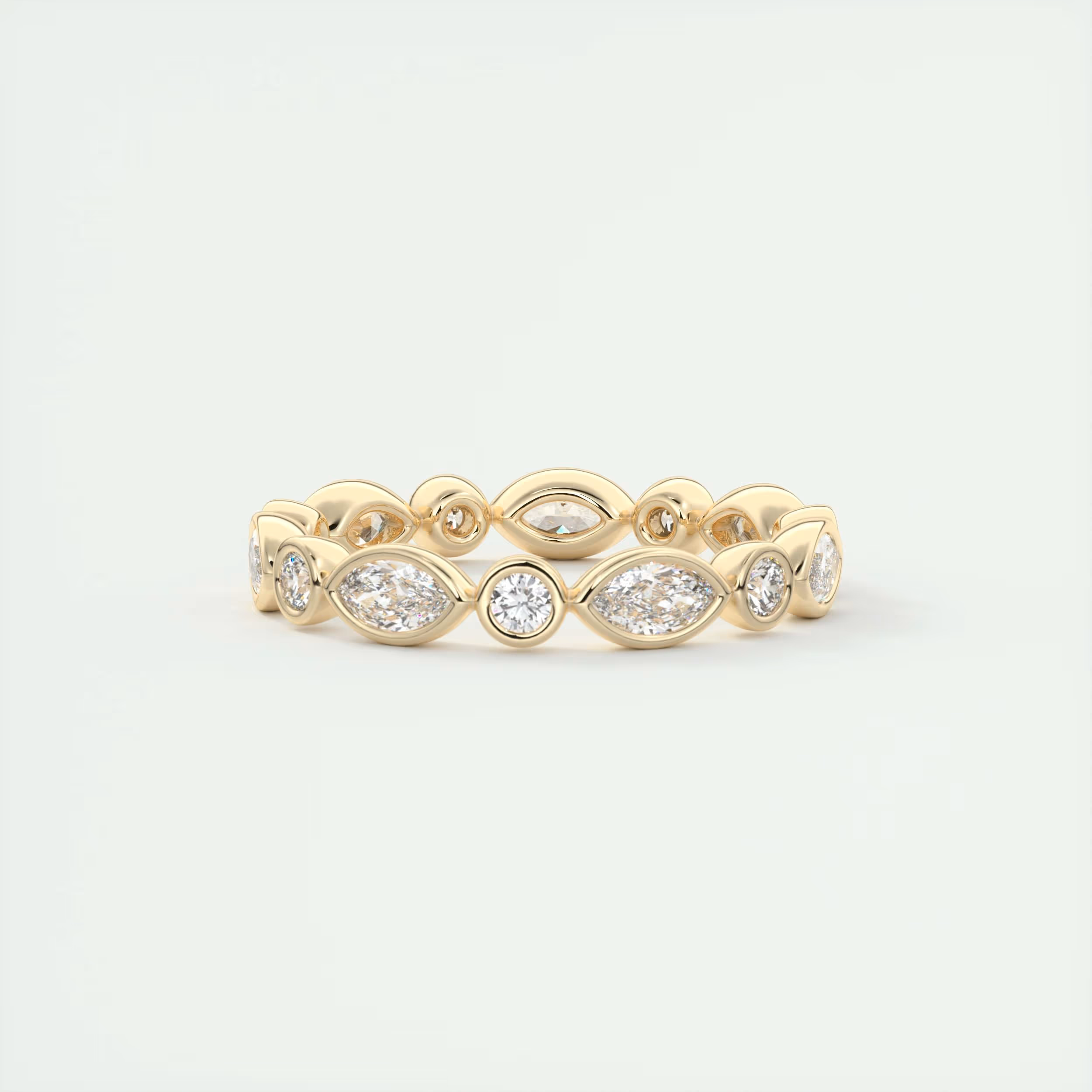 Marquise Bezel Eternity Band (0.75 TCW)