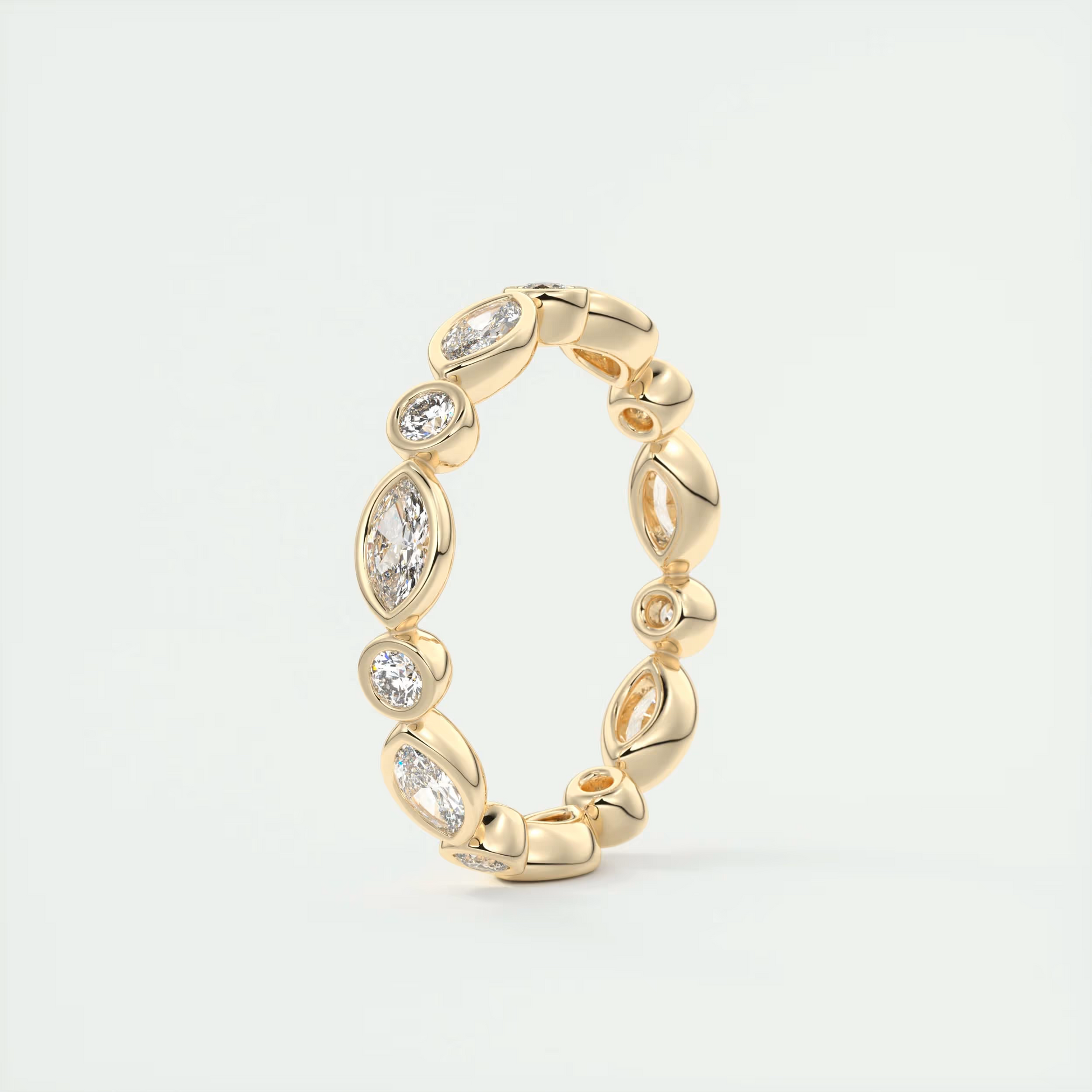 Marquise Bezel Eternity Band (0.75 TCW)