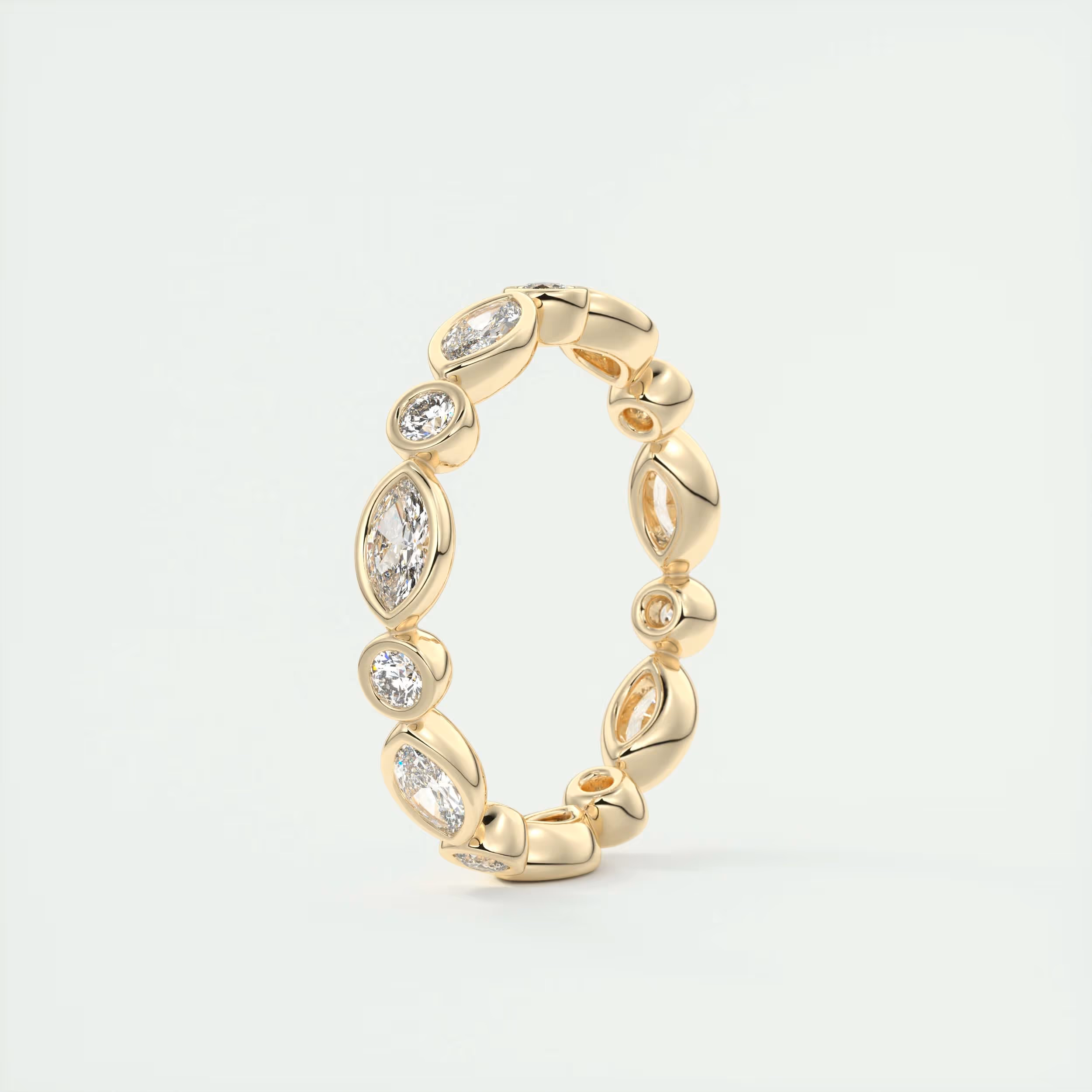 Marquise Bezel Eternity Band (0.75 TCW)
