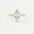 Subtle 2 Carat Marquise Hidden Halo Pavé Setting