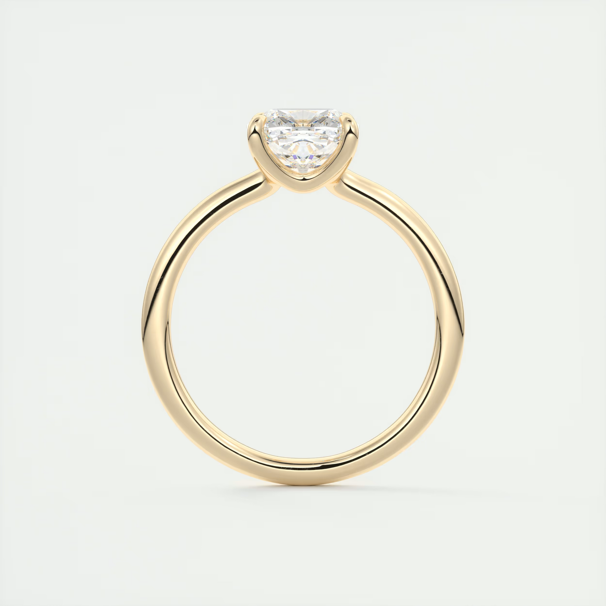 2 Carat Low Profile Cushion Solitaire