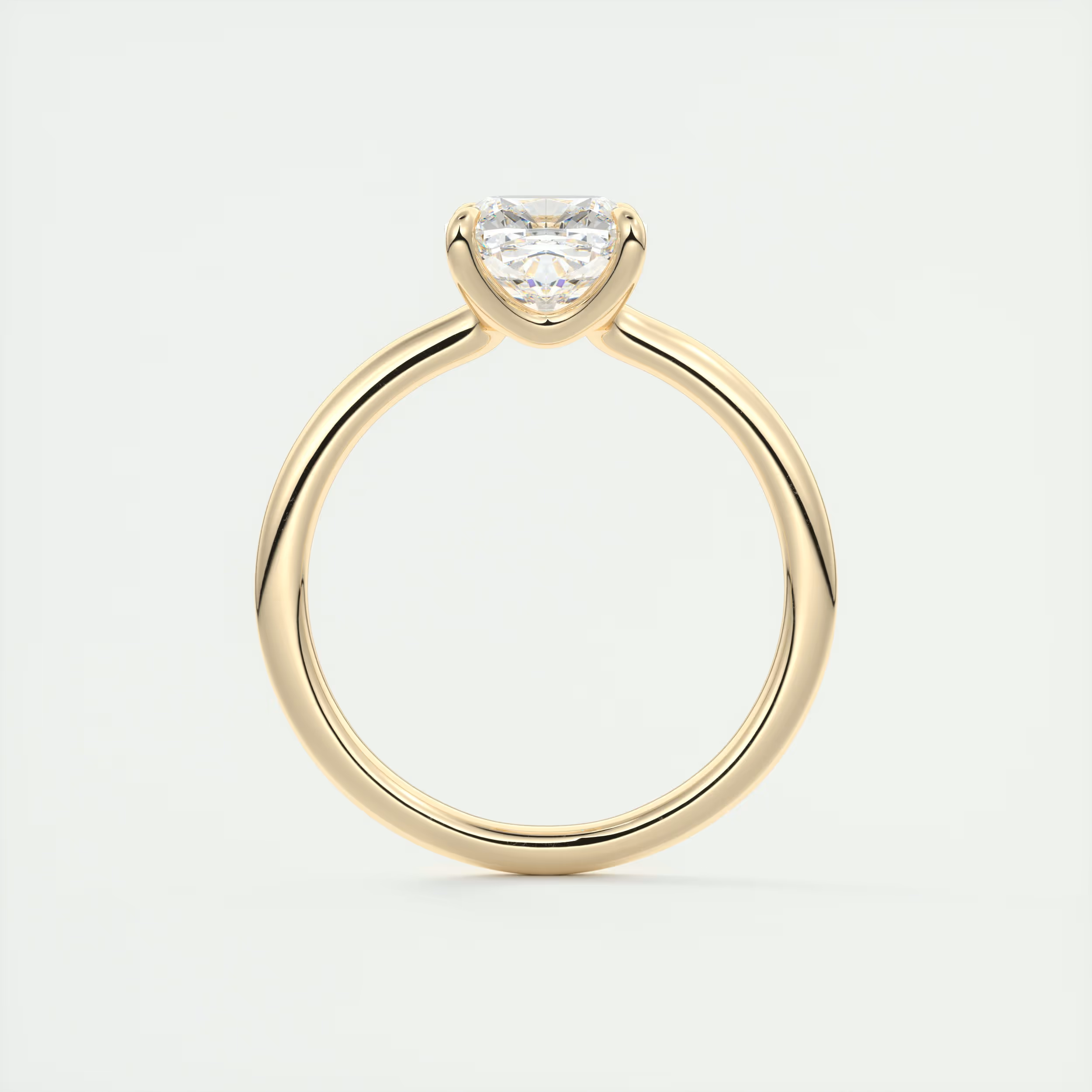 2 Carat Low Profile Cushion Solitaire