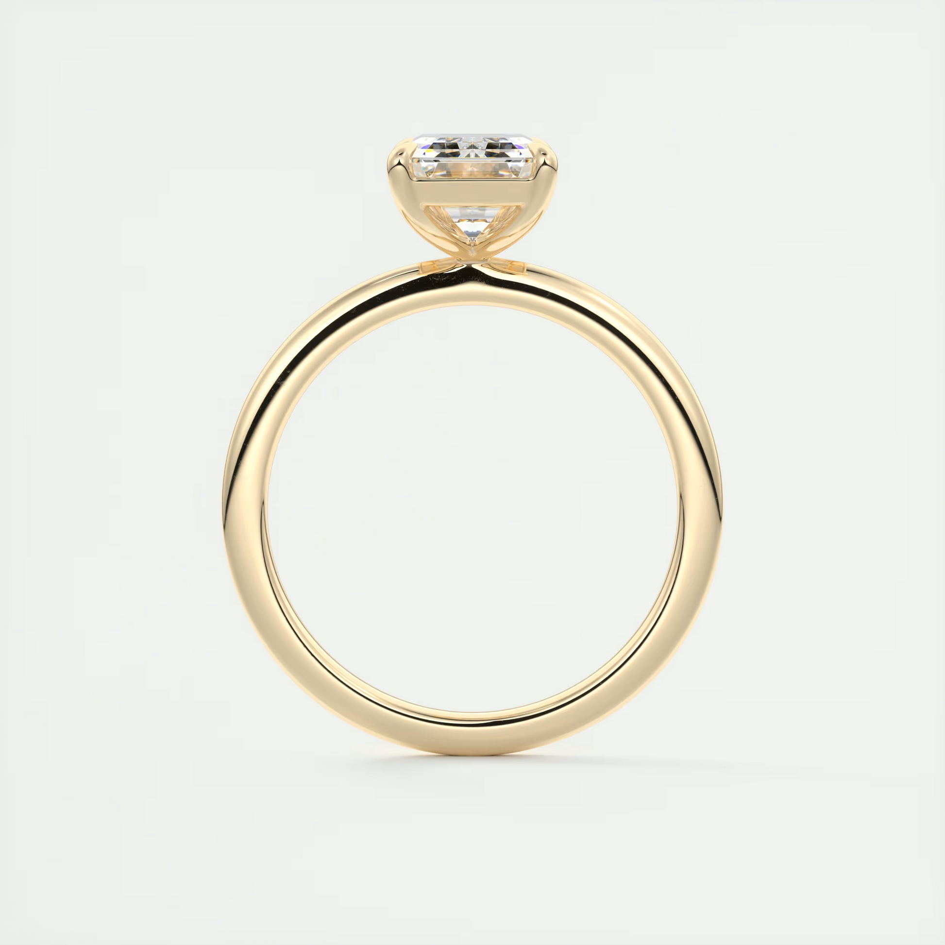 2 ct Emerald Solitaire Ring
