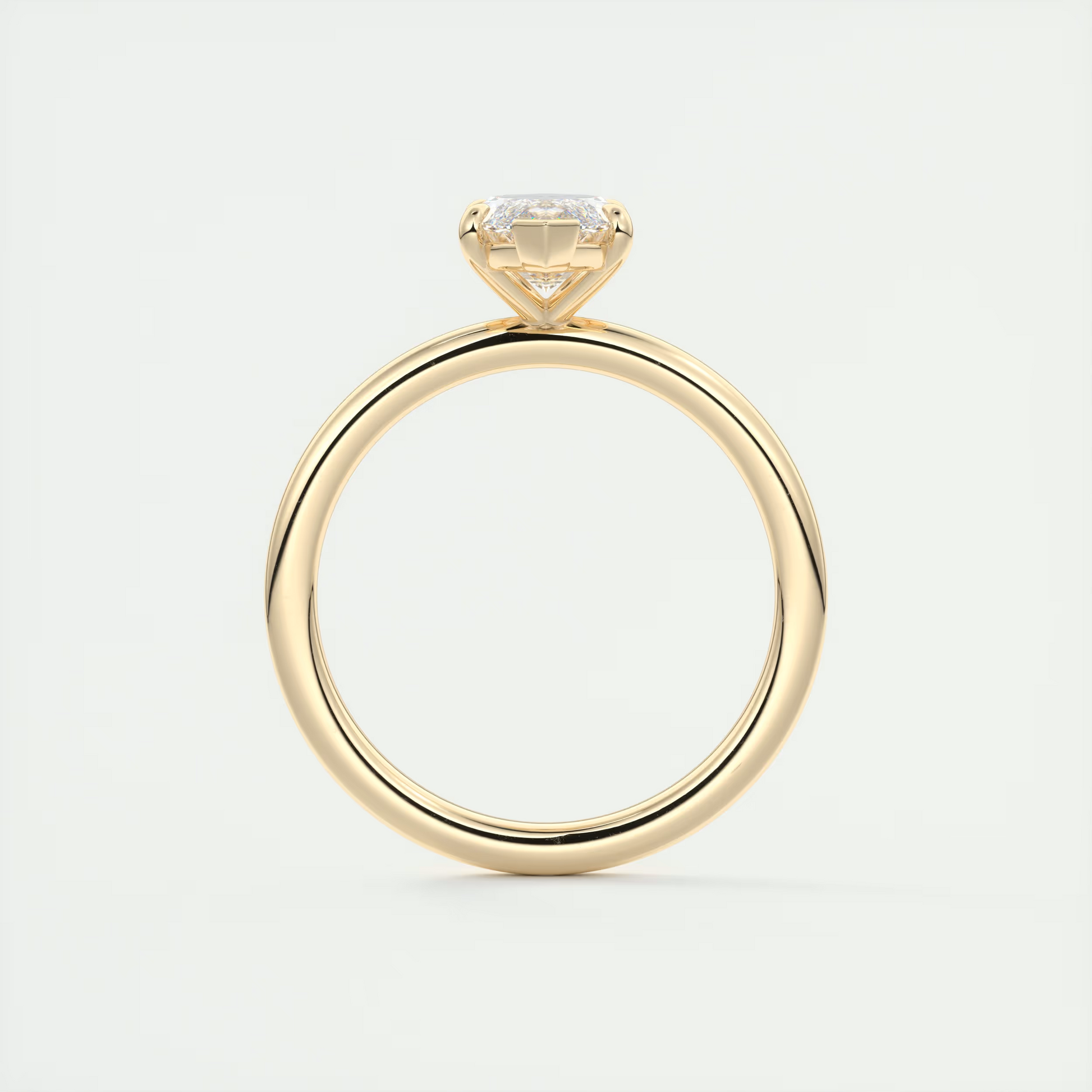 2 Carat Flush Stacking Marquise Solitaire