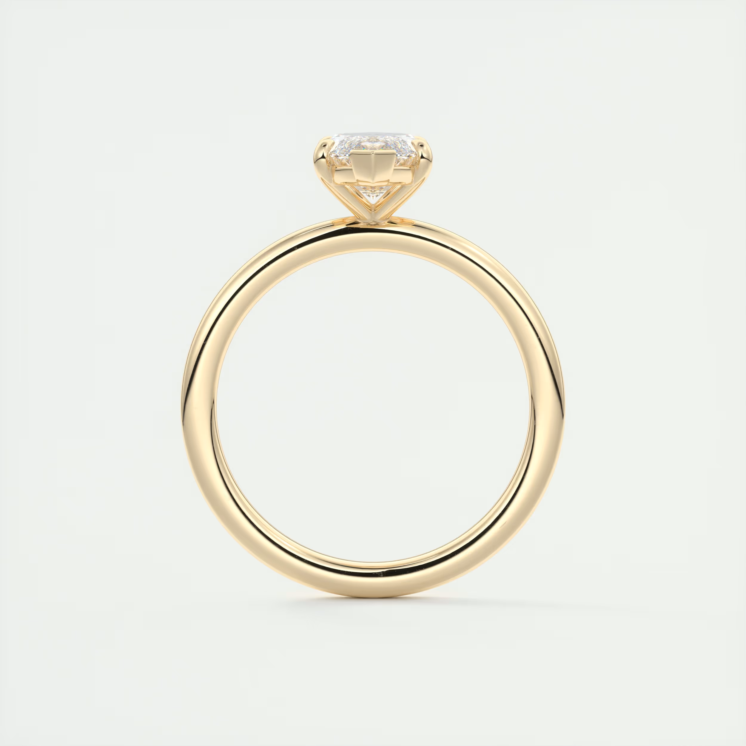 2 Carat Flush Stacking Marquise Solitaire