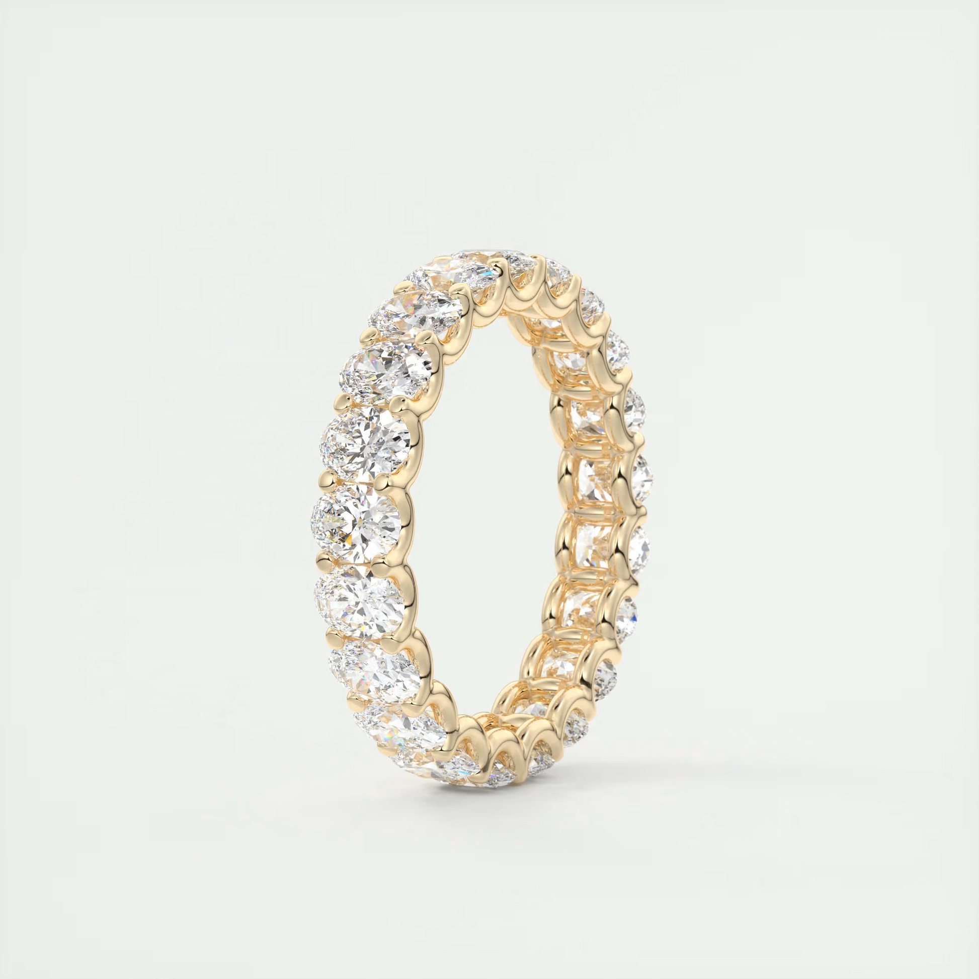 Grace Oval Diamond Eternity Band (3.00 TCW)