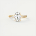 2 Carat Interwoven Oval Solitaire