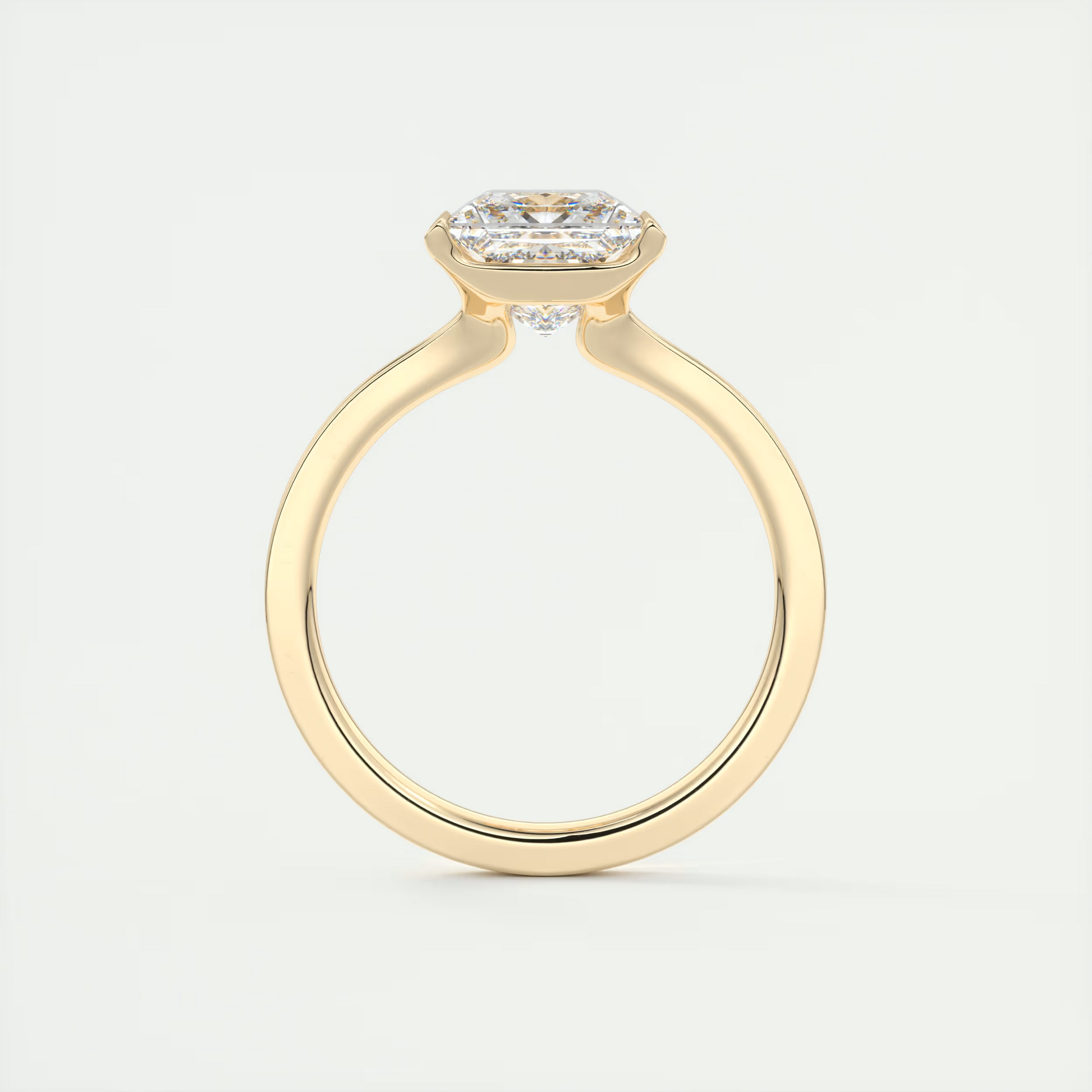 Geometry 2 Carat Princess Cut Diamond Ring