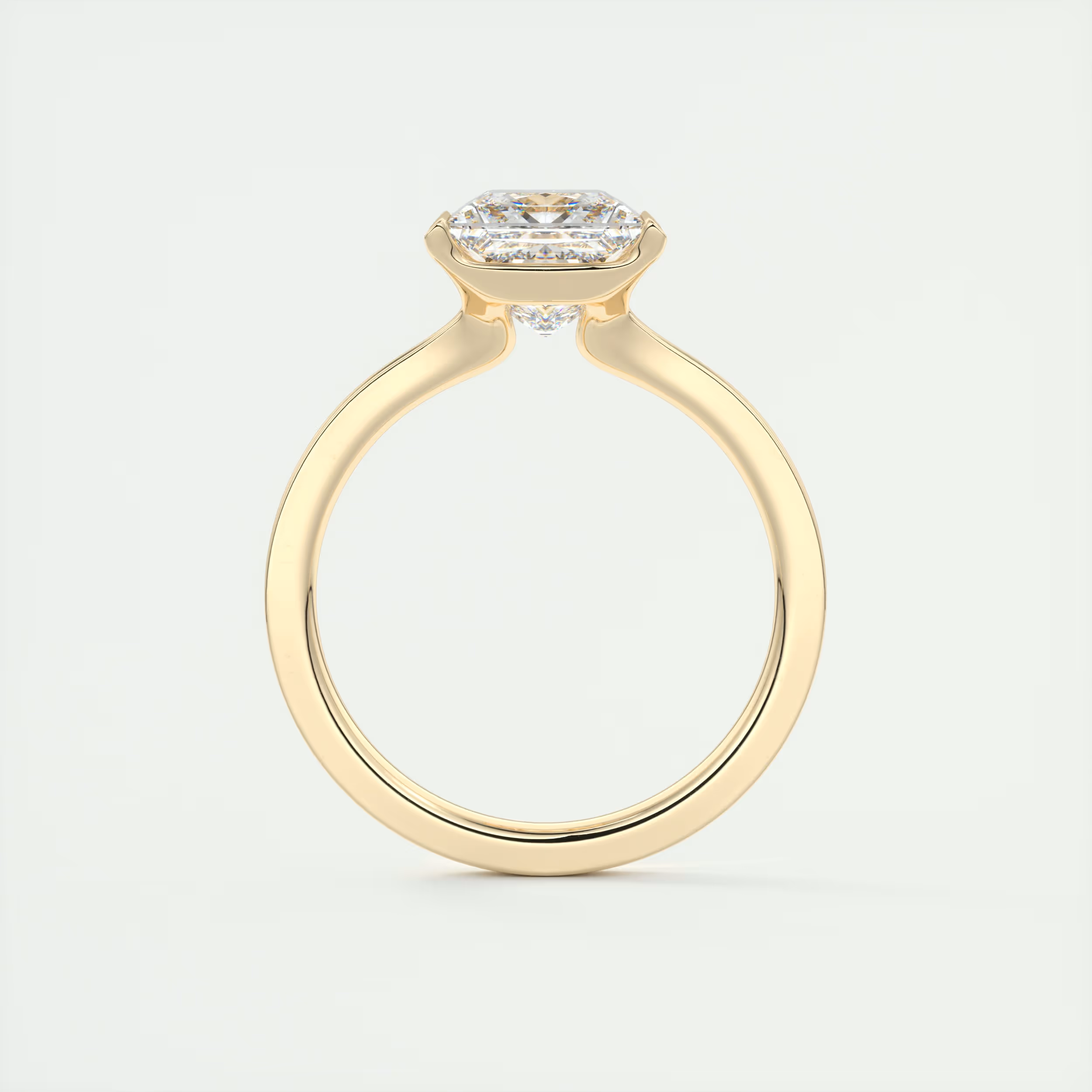 Geometry 2 Carat Princess Cut Diamond Ring