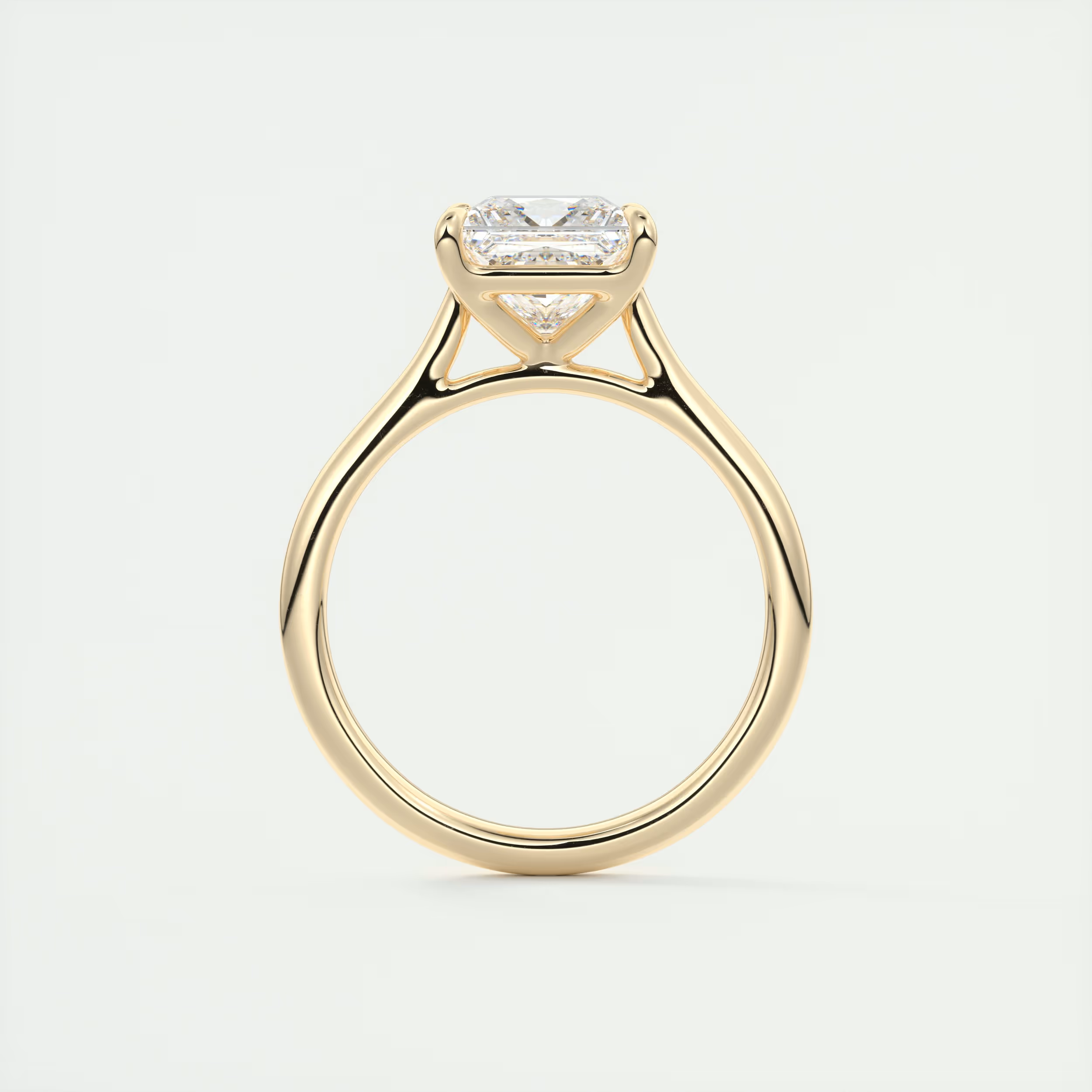 2 Carat Princess Flush Stacking 1.8mm Solitaire