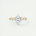2 Carat Dainty Princess Solitaire with Diamond Accents