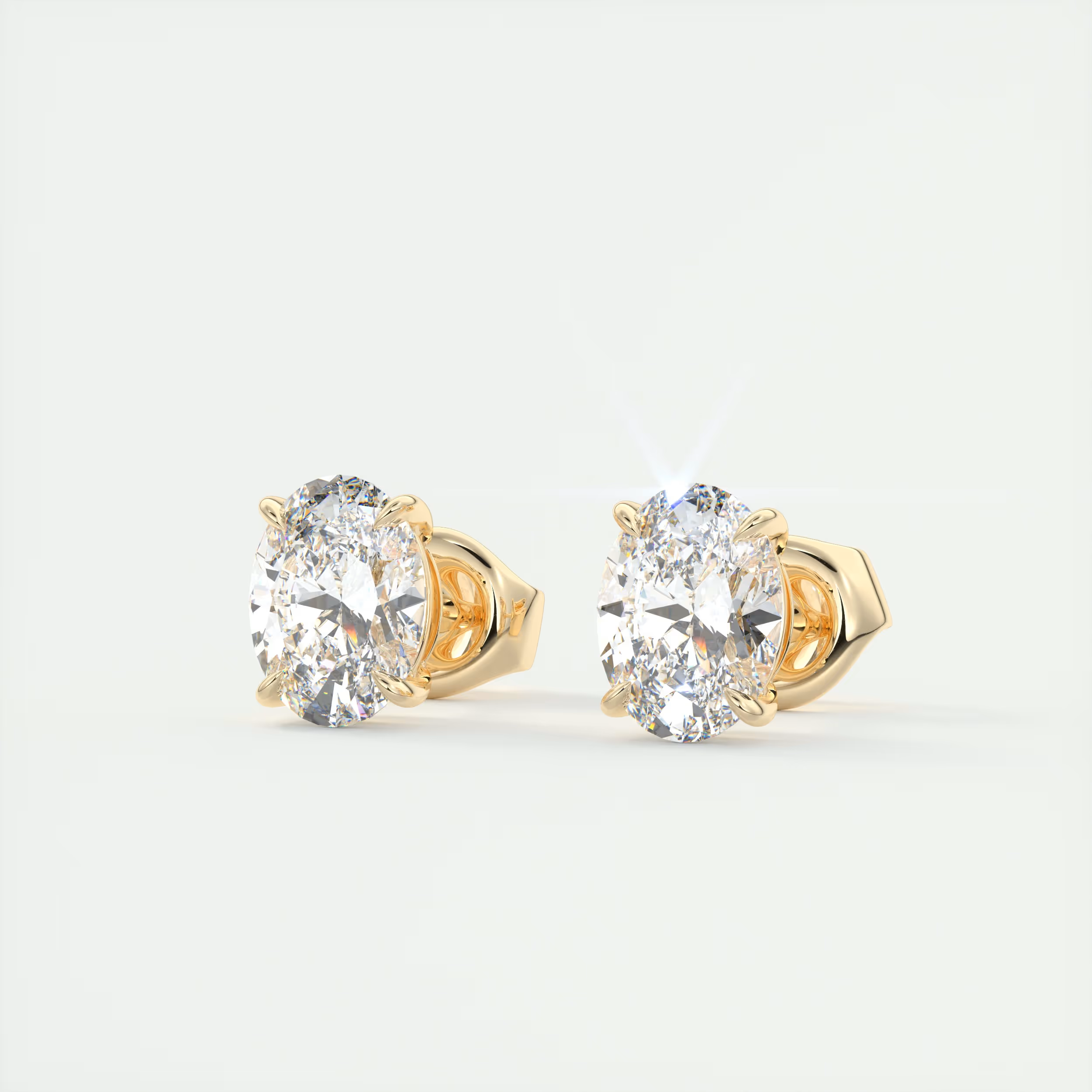 2 ct Oval Diamond Studs