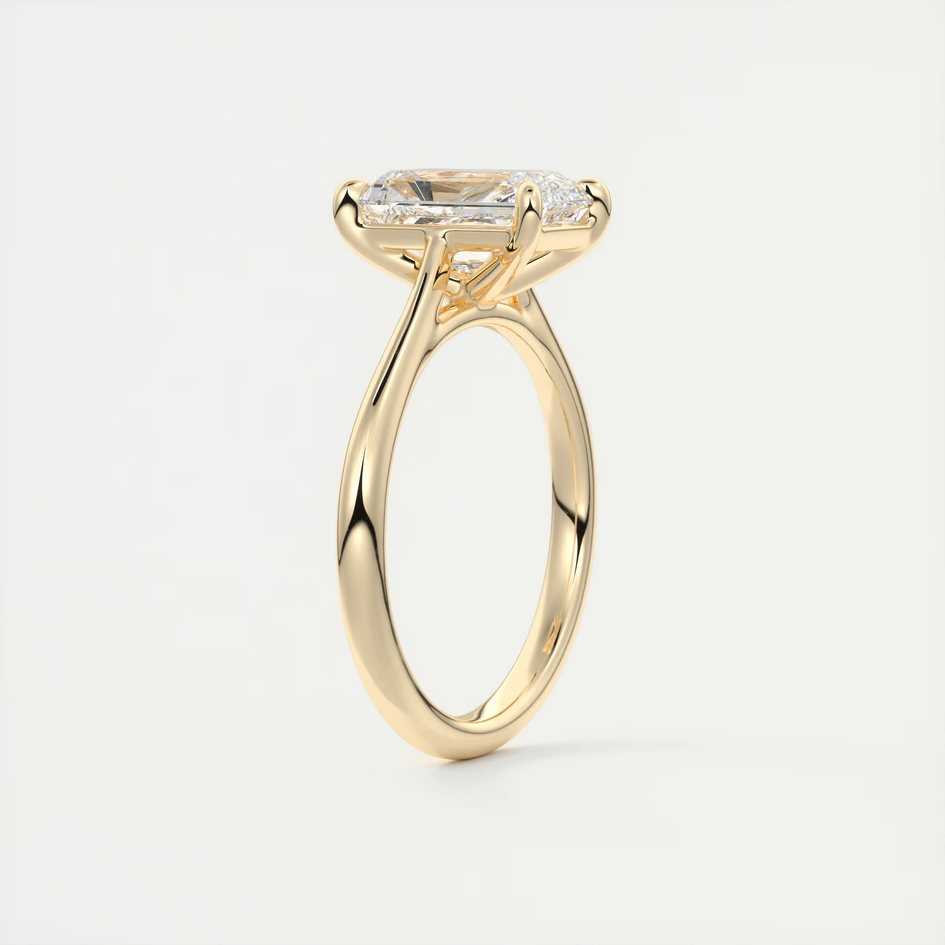 2 ct Emerald Flush Stacking 1.8mm Solitaire