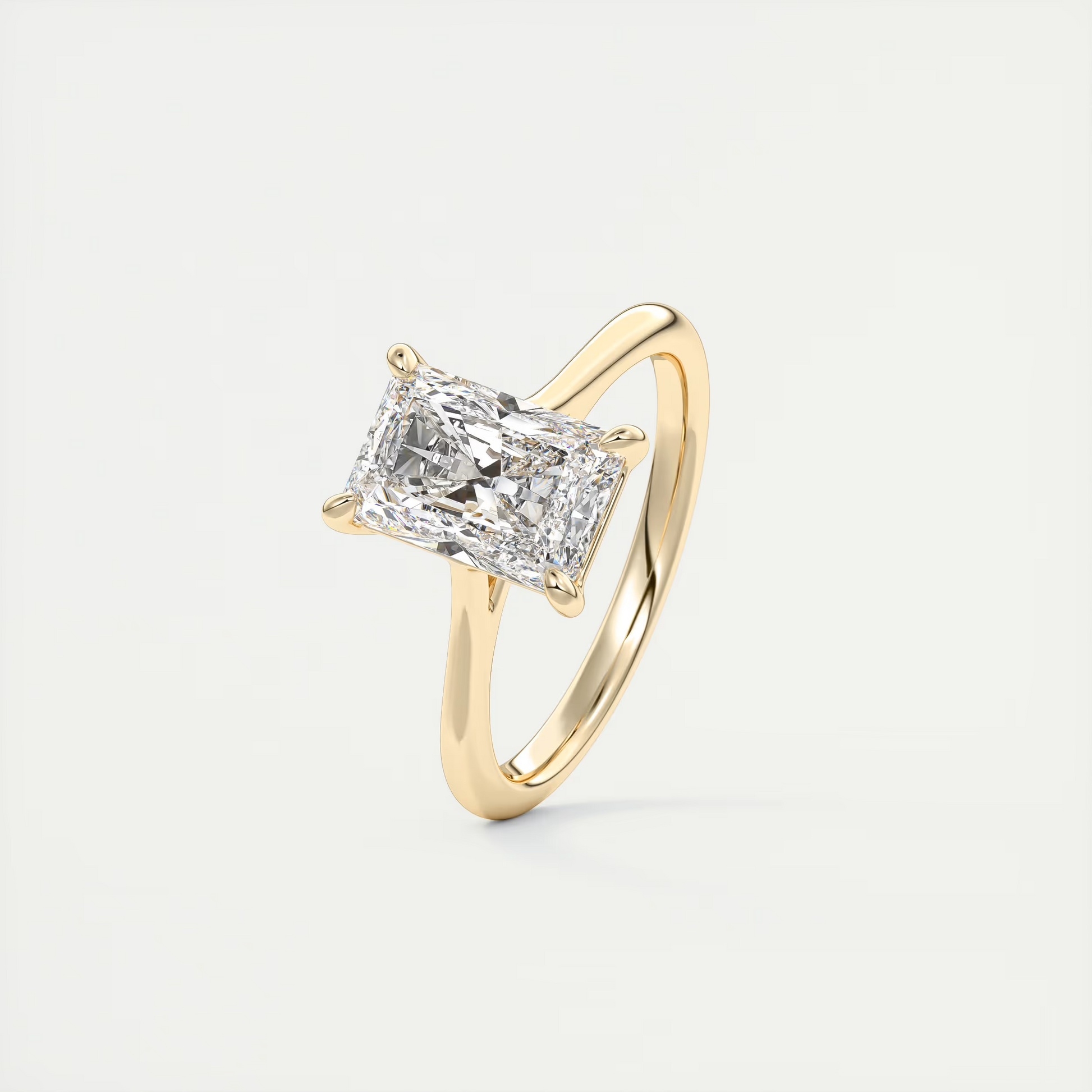 2 ct Emerald Flush Stacking 1.8mm Solitaire