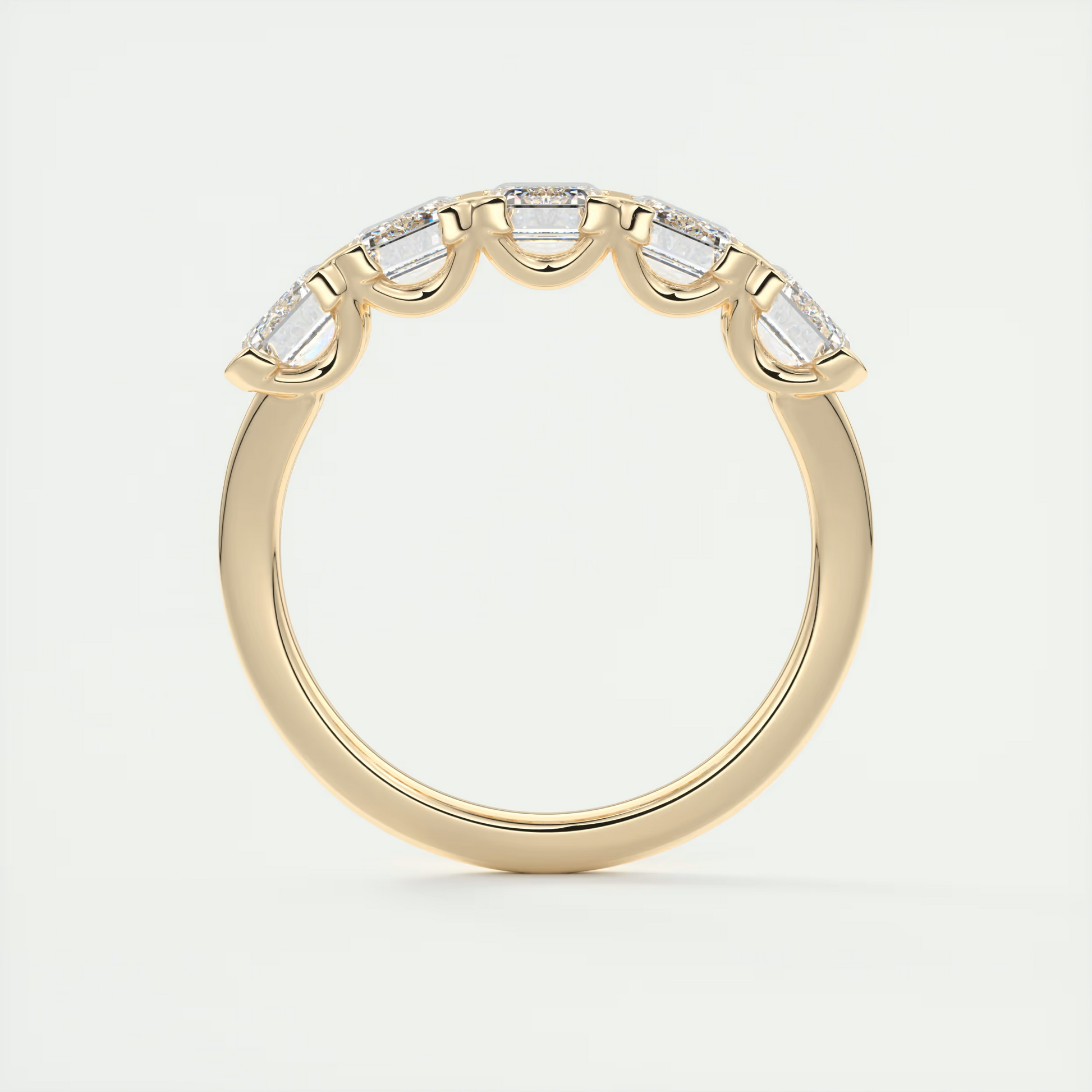 Emerald Five Stone Ring (2.50 TCW)