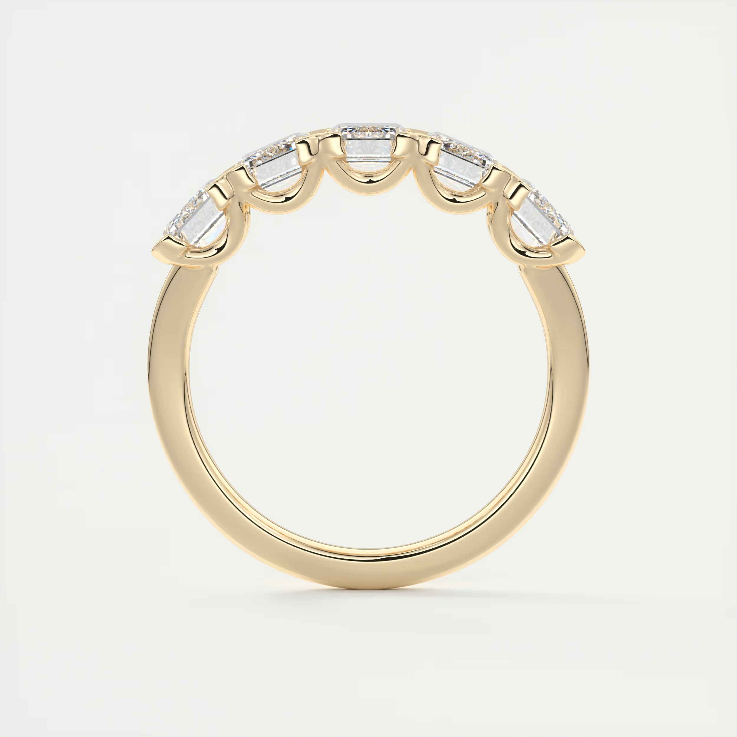 Emerald Five Stone Ring (2.50 TCW)