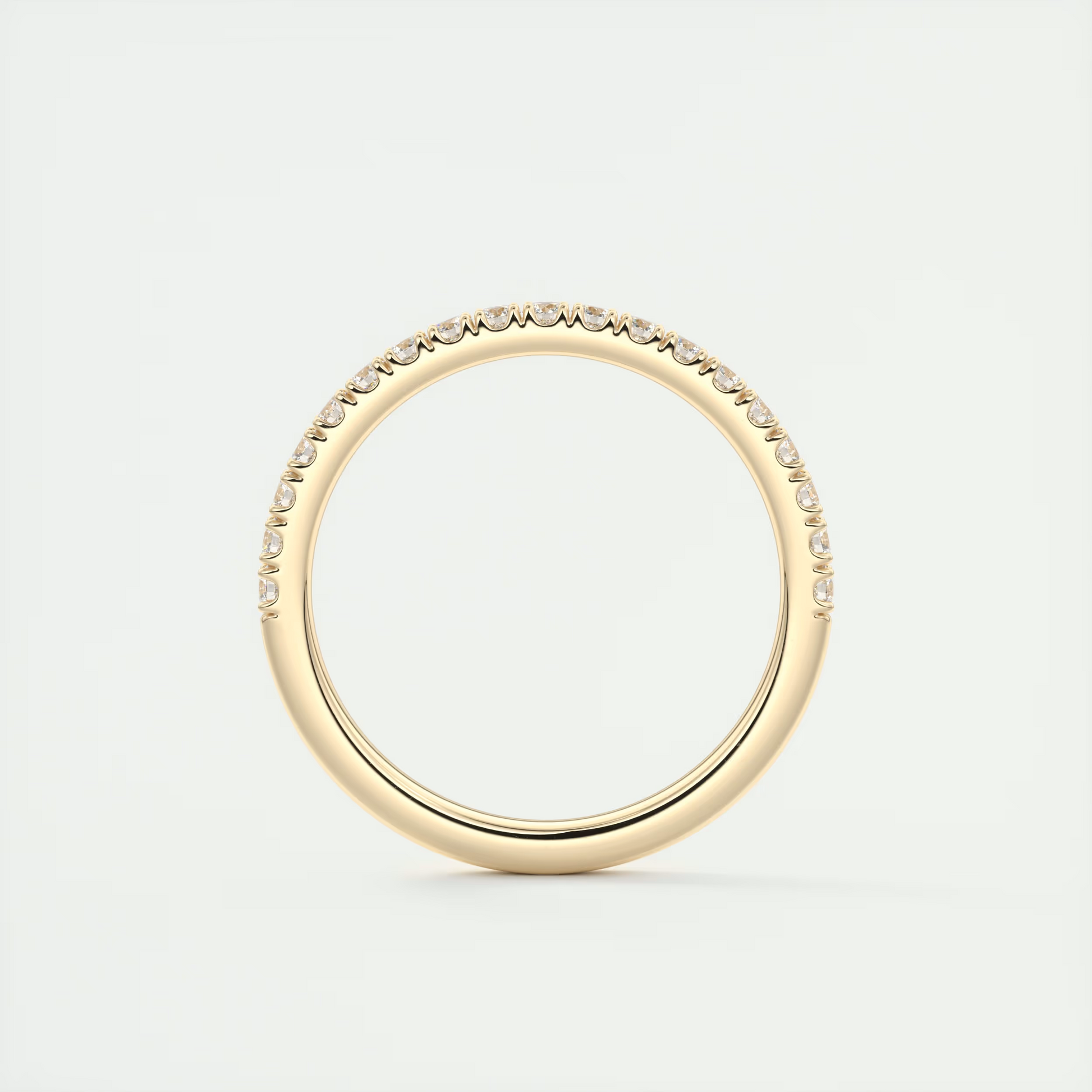 Classic French Half Eternity Band – 1.5mm Rounds (0.35 TCW)