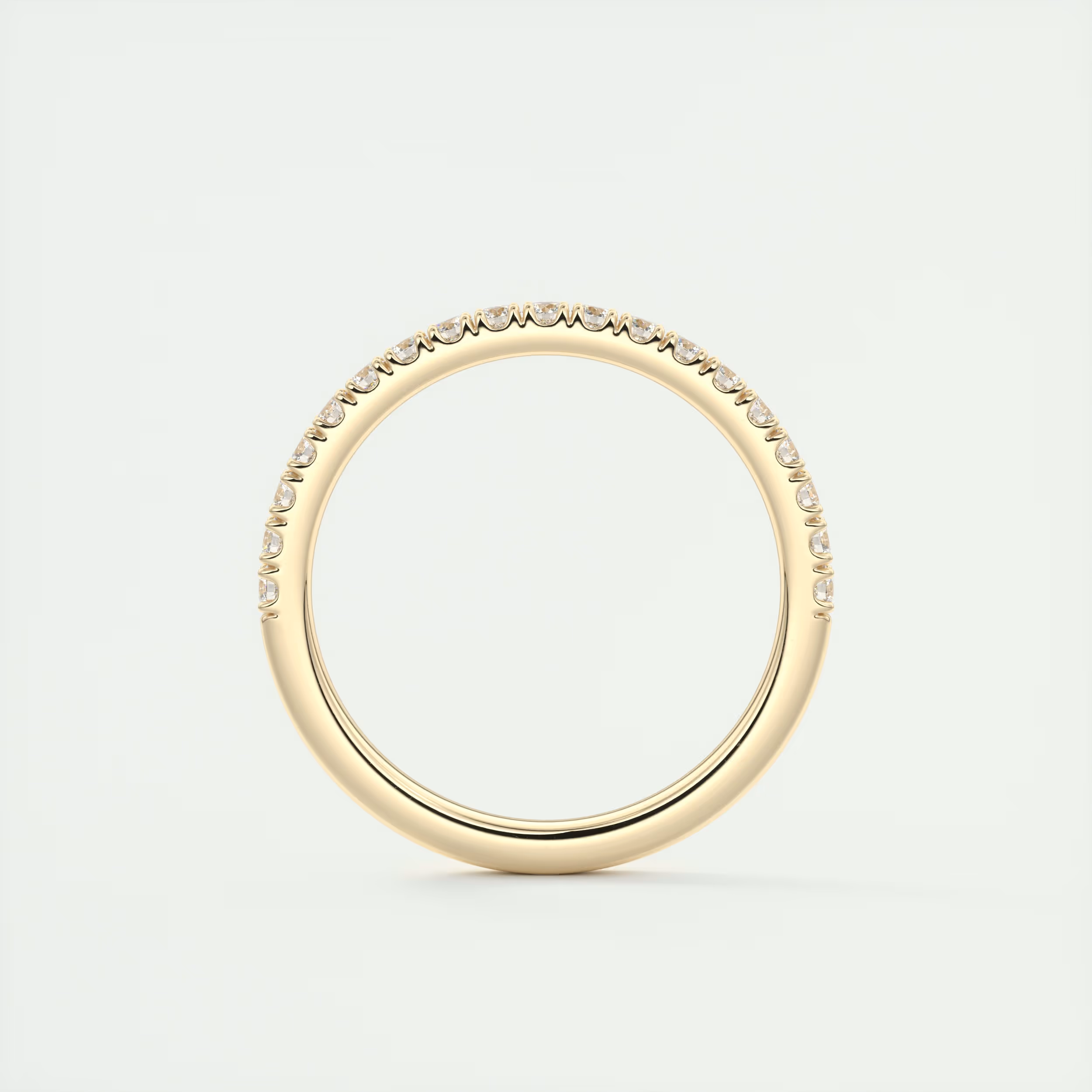 Classic French Half Eternity Band – 1.5mm Rounds (0.35 TCW)