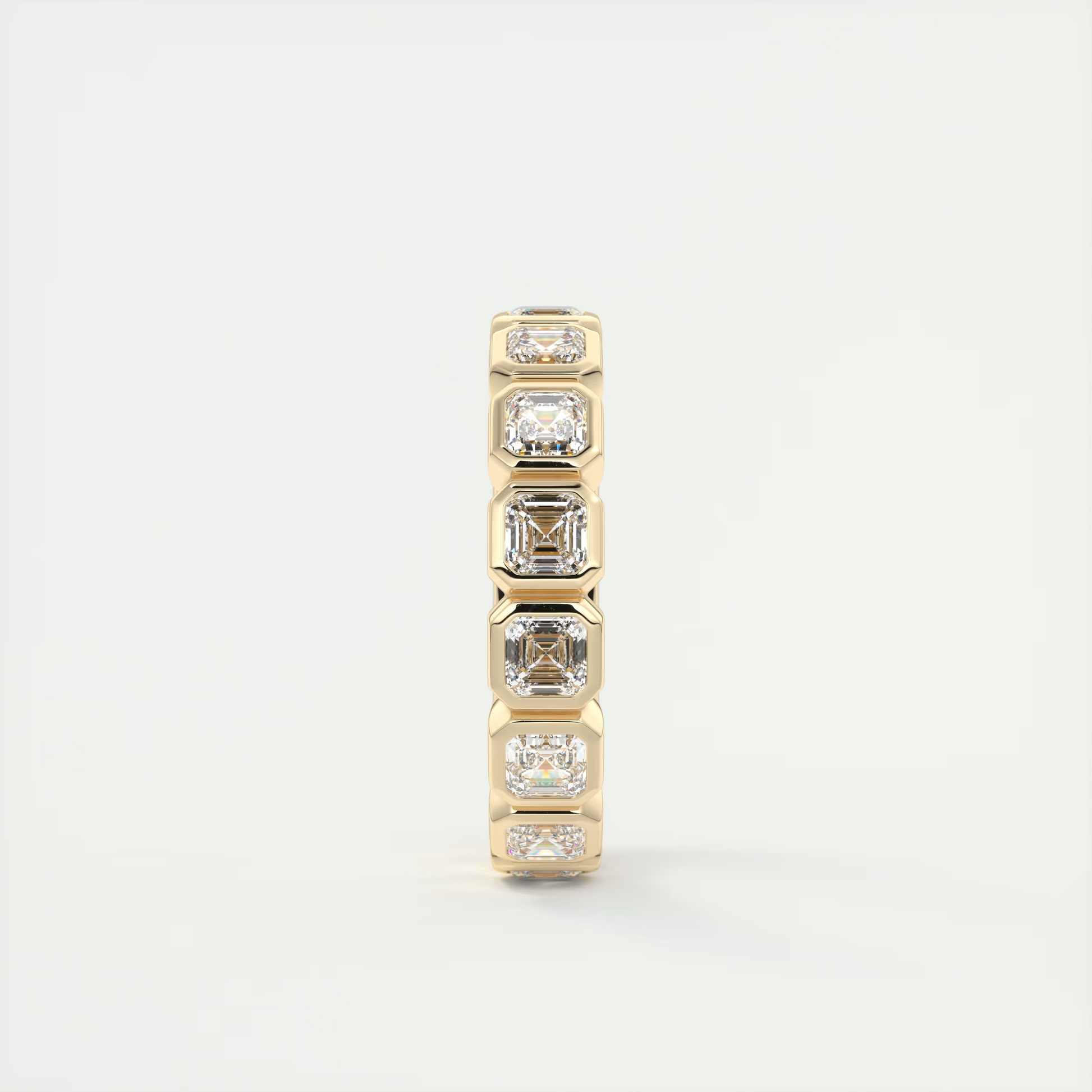 Asscher Bezel Eternity Band (2.25 TCW)