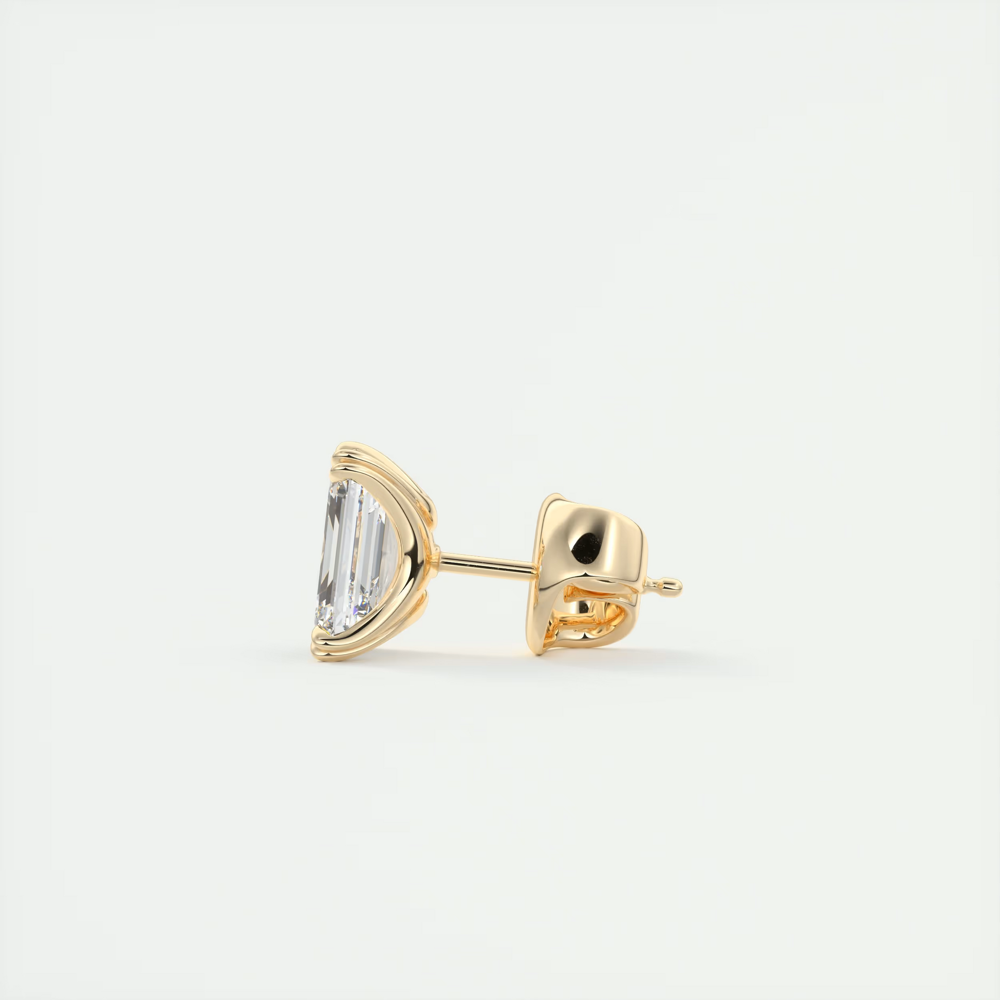 2 ct Emerald Diamond Studs