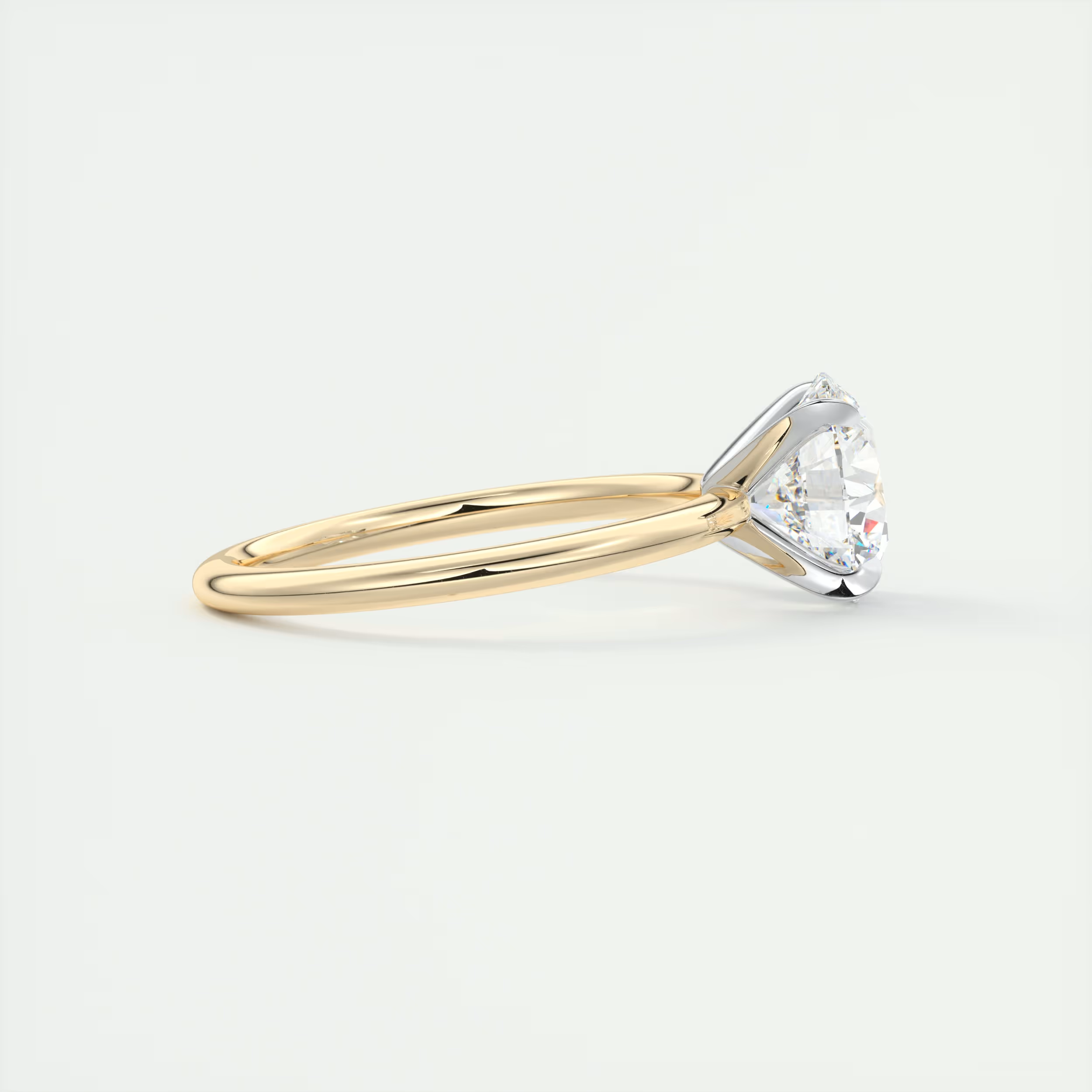 2 Carat Round – The Four Prong Solitaire