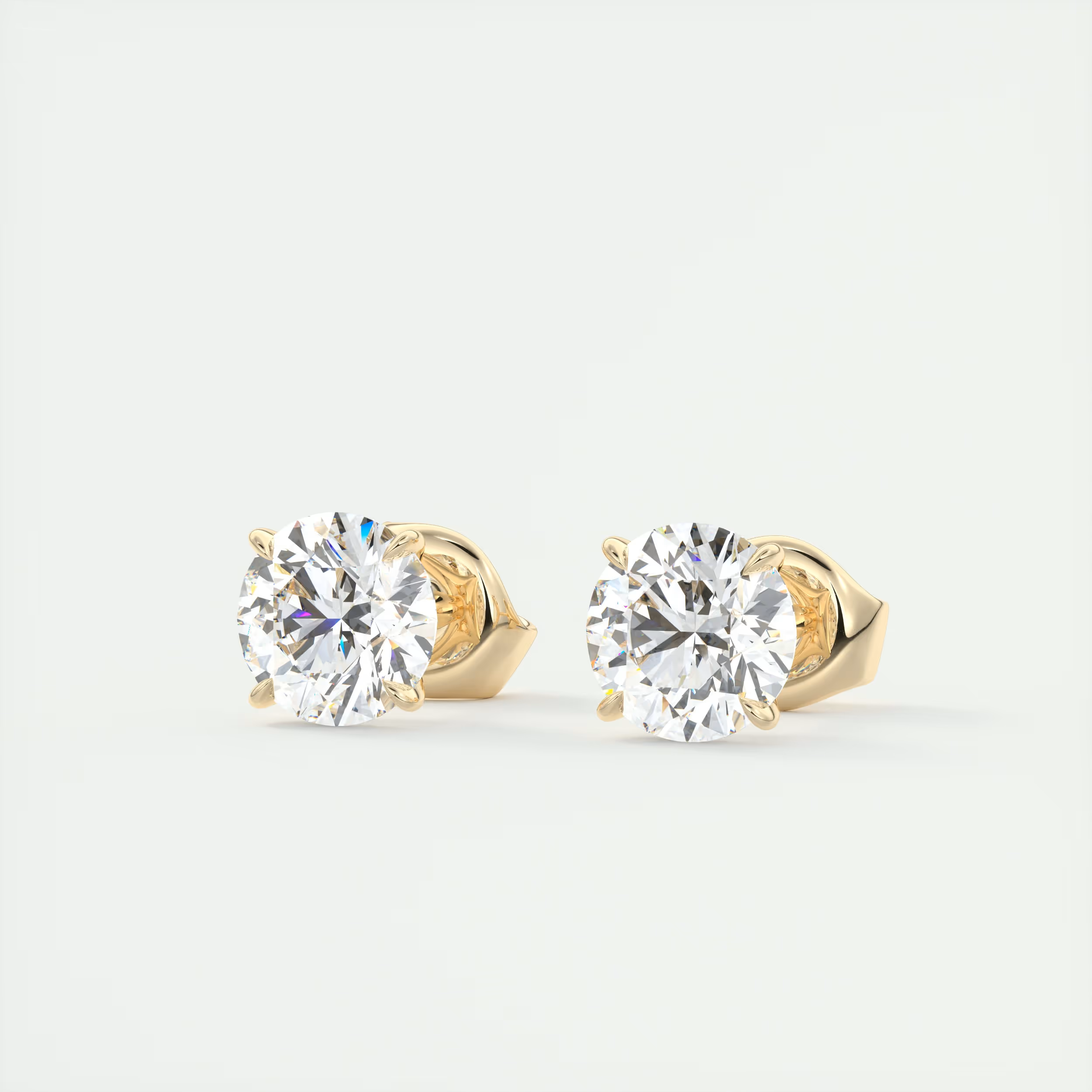 2 ct Round Diamond Studs 2