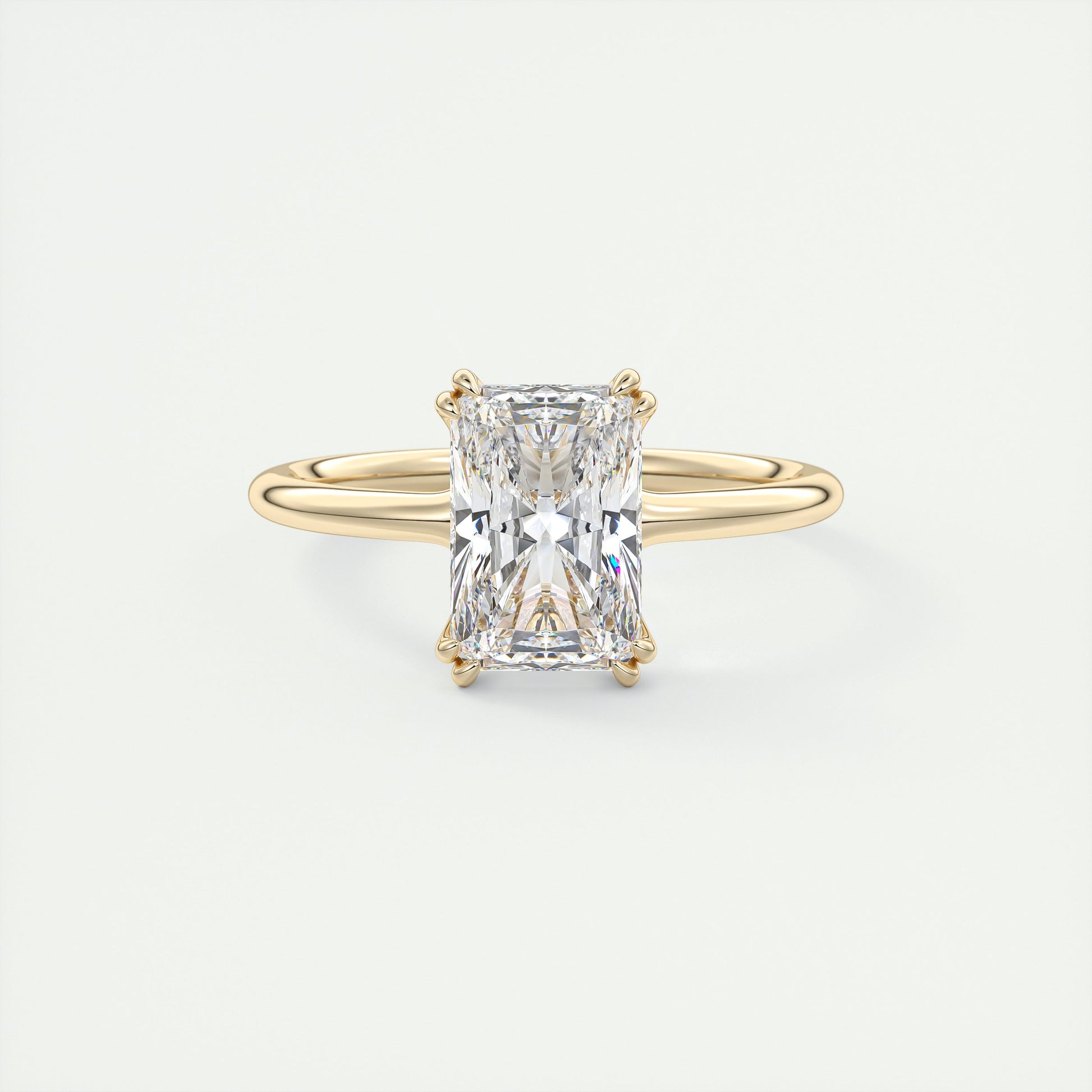 2 Carat Low Profile Radiant Solitaire