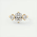 Symmetry 2 Carat Flush Stacking Cushion Three-Stone Engagement Ring
