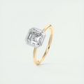 2 Carat Asscher Solitaire Bezel Set